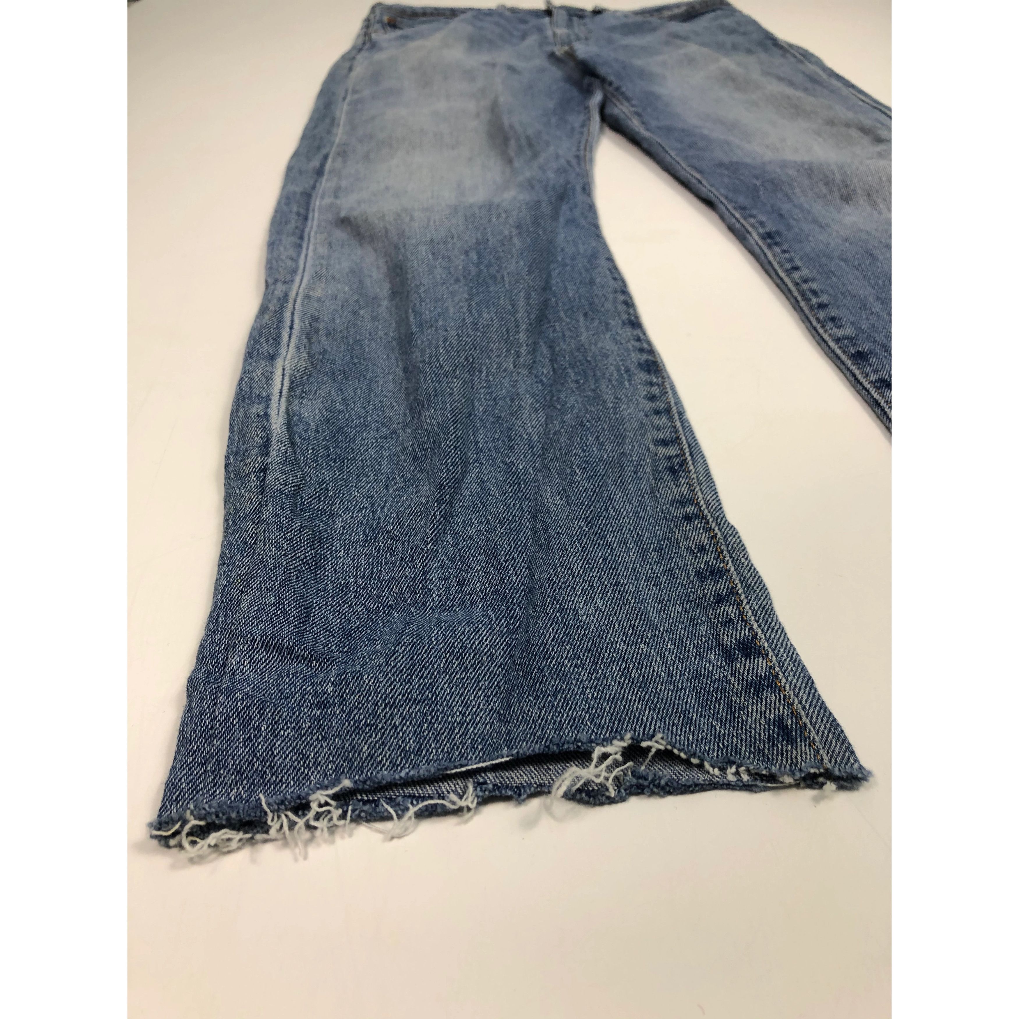 Levi's Vintage Levis 522 Distressed Denim Faded Blue DP0082 Size US 34 / EU 50 - 6 Thumbnail