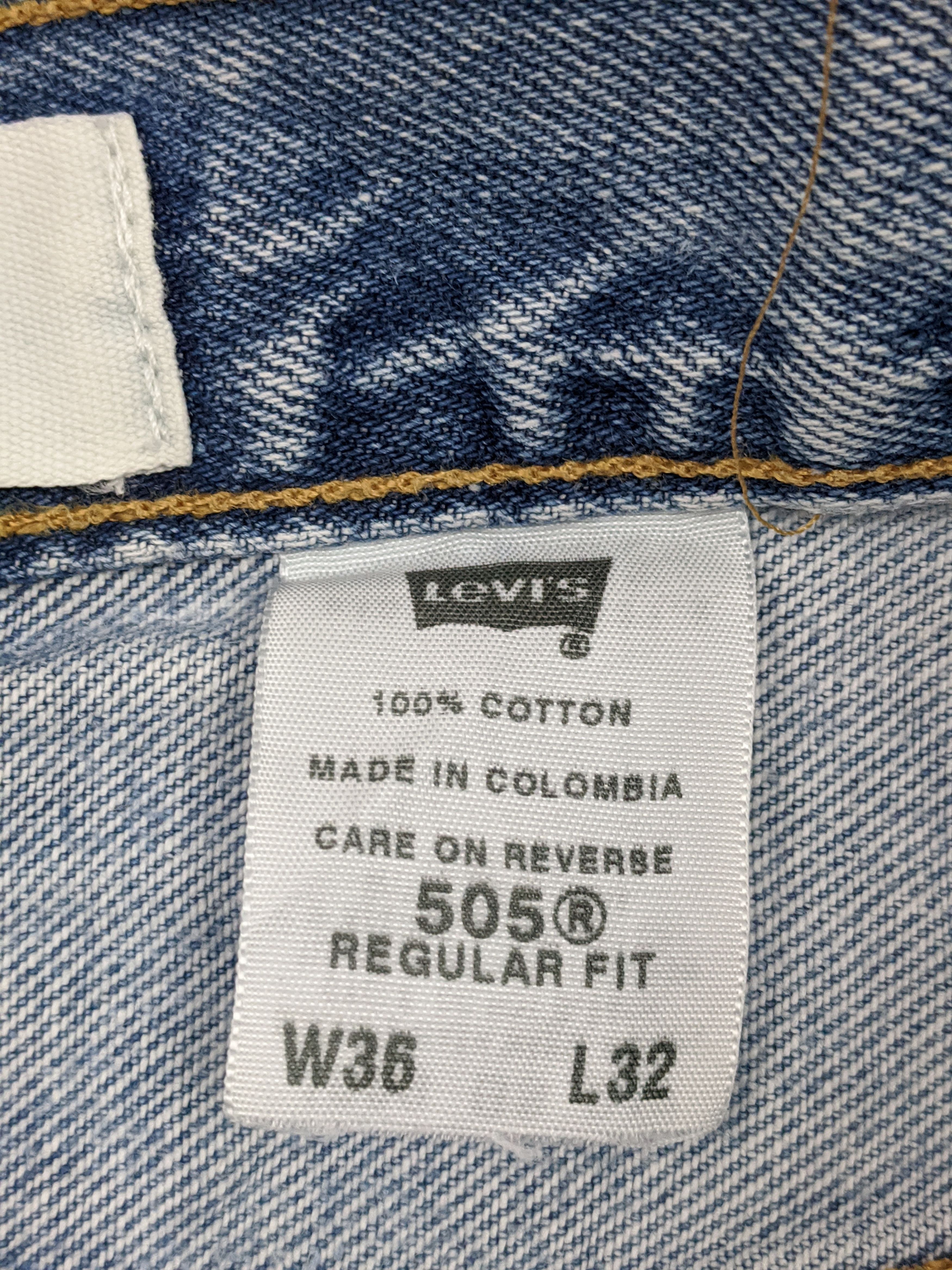 Levi's × Vintage Vintage Levis 505 Jeans DP0609 Size US 34 / EU 50 - 12 Thumbnail