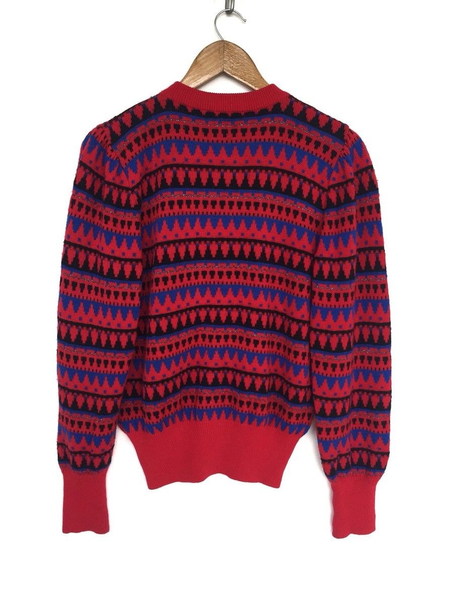 Yves Saint Laurent HEAT🔥YSL Navajo Tribe Fair Isle Knit Cardigan Size ONE SIZE - 4 Thumbnail