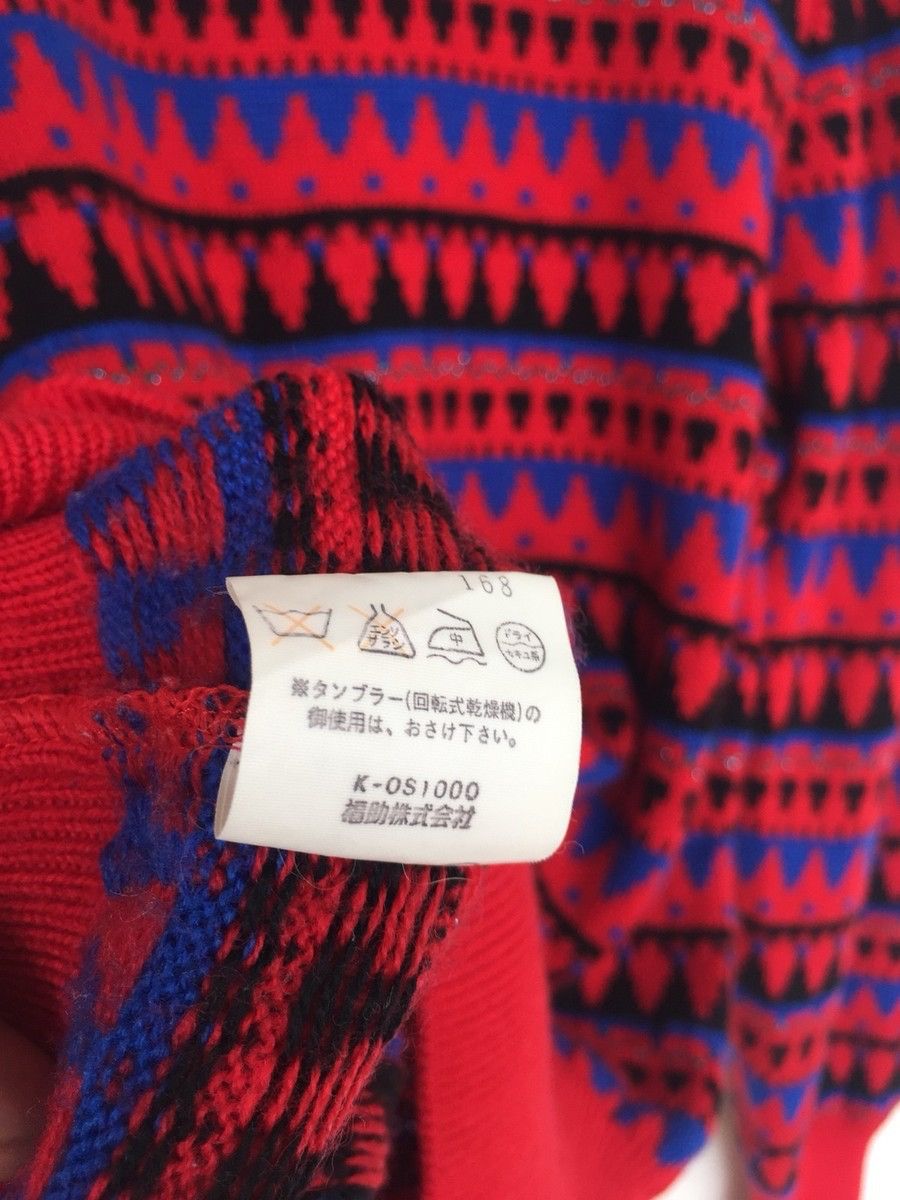Yves Saint Laurent HEAT🔥YSL Navajo Tribe Fair Isle Knit Cardigan Size ONE SIZE - 7 Thumbnail