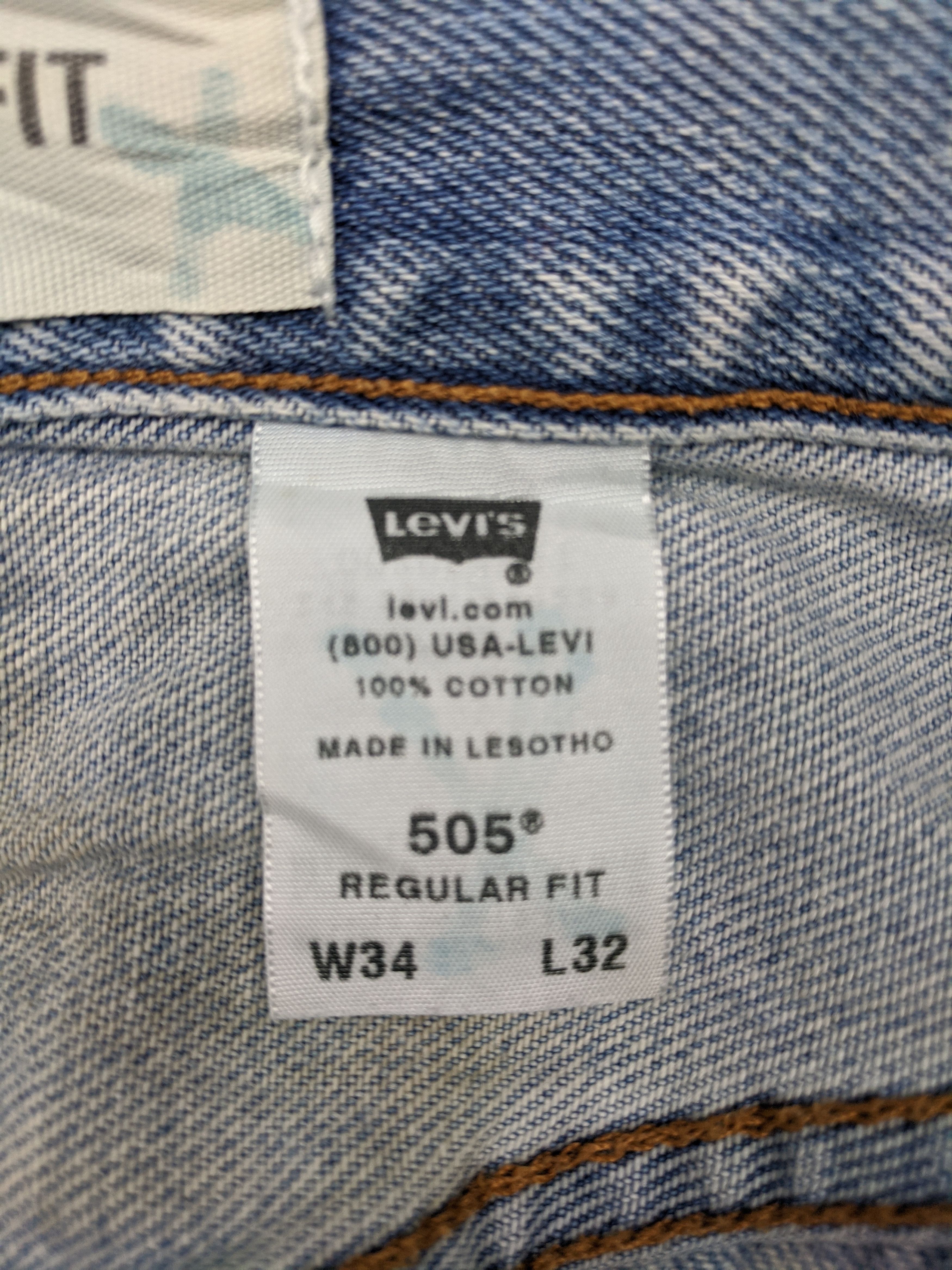 Levi's Vintage Levis 505 Jeans DP0610 Size US 34 / EU 50 - 6 Thumbnail