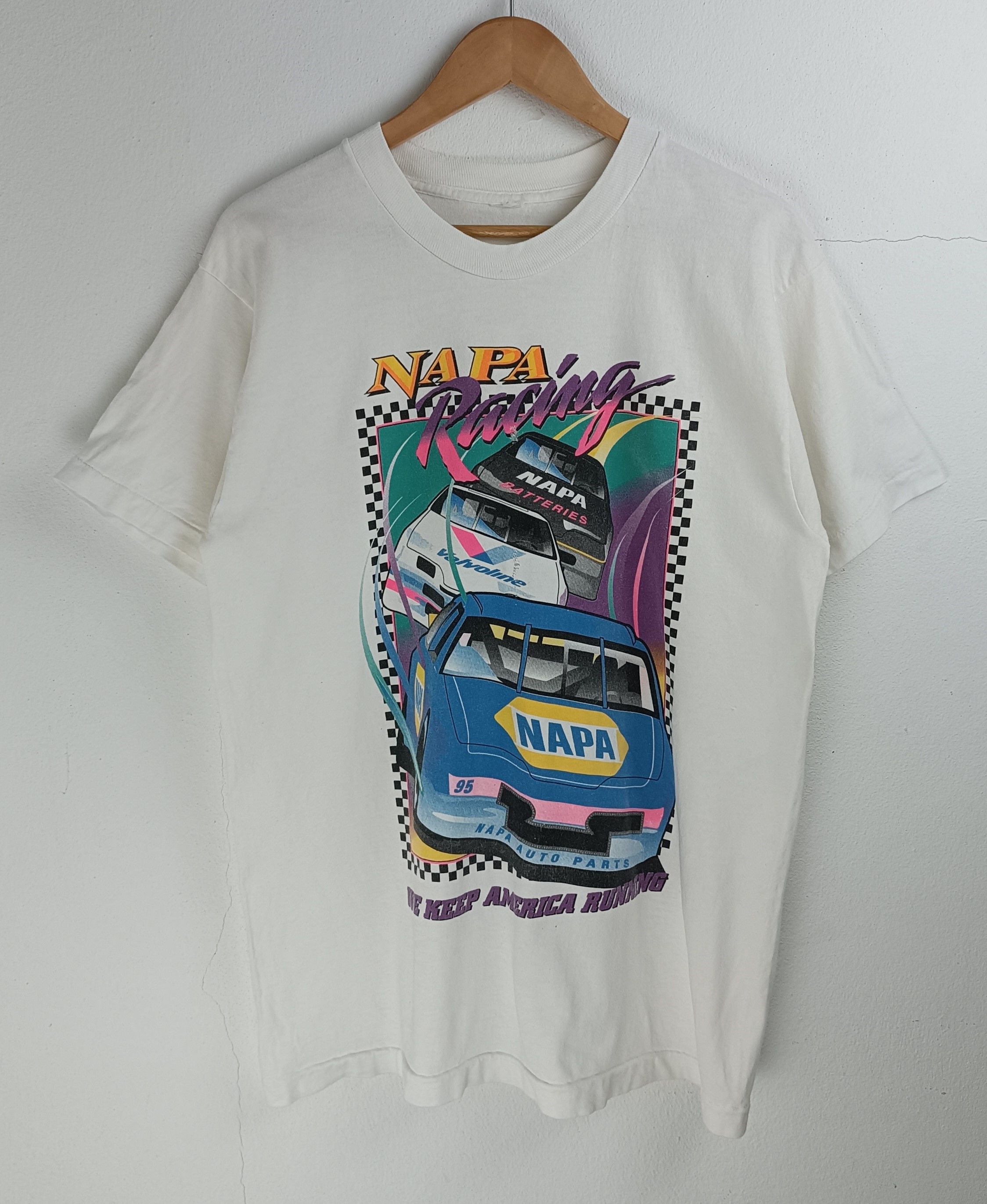 NASCAR VINTAGE '95 NAPA RACING TEE nascar f1 grandprix hot rod Size US M / EU 48-50 / 2 - 3 Thumbnail
