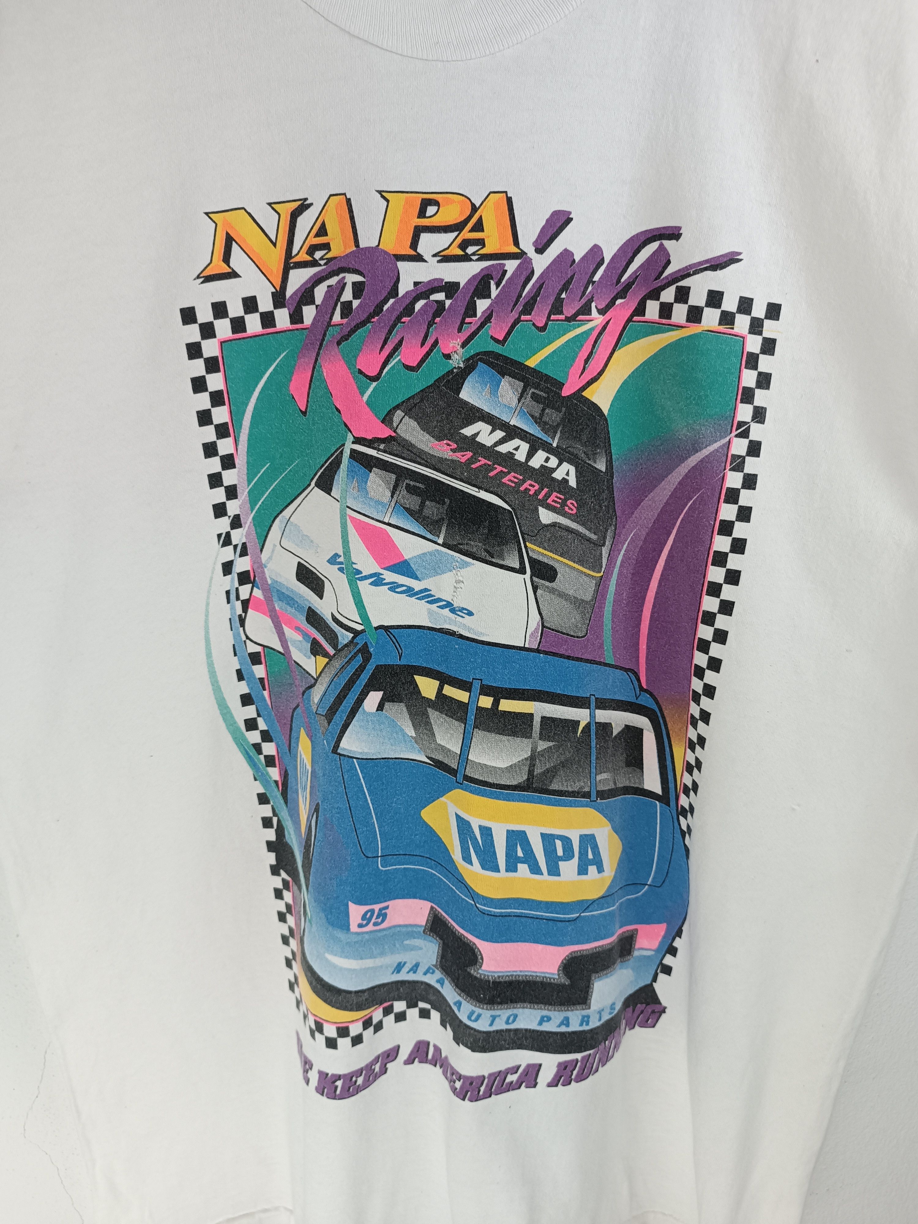NASCAR VINTAGE '95 NAPA RACING TEE nascar f1 grandprix hot rod Size US M / EU 48-50 / 2 - 8 Thumbnail