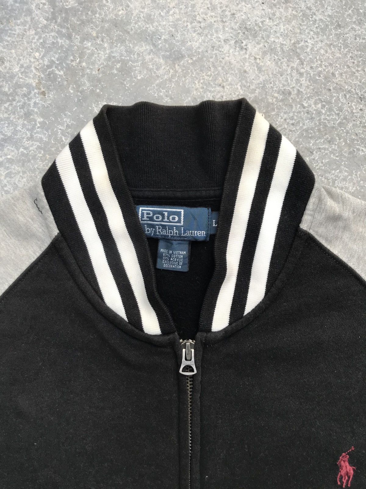 Polo Ralph Lauren 90s polo ralph lauren twin tipped varsity jacket conmar zip Size US L / EU 52-54 / 3 - 4 Thumbnail