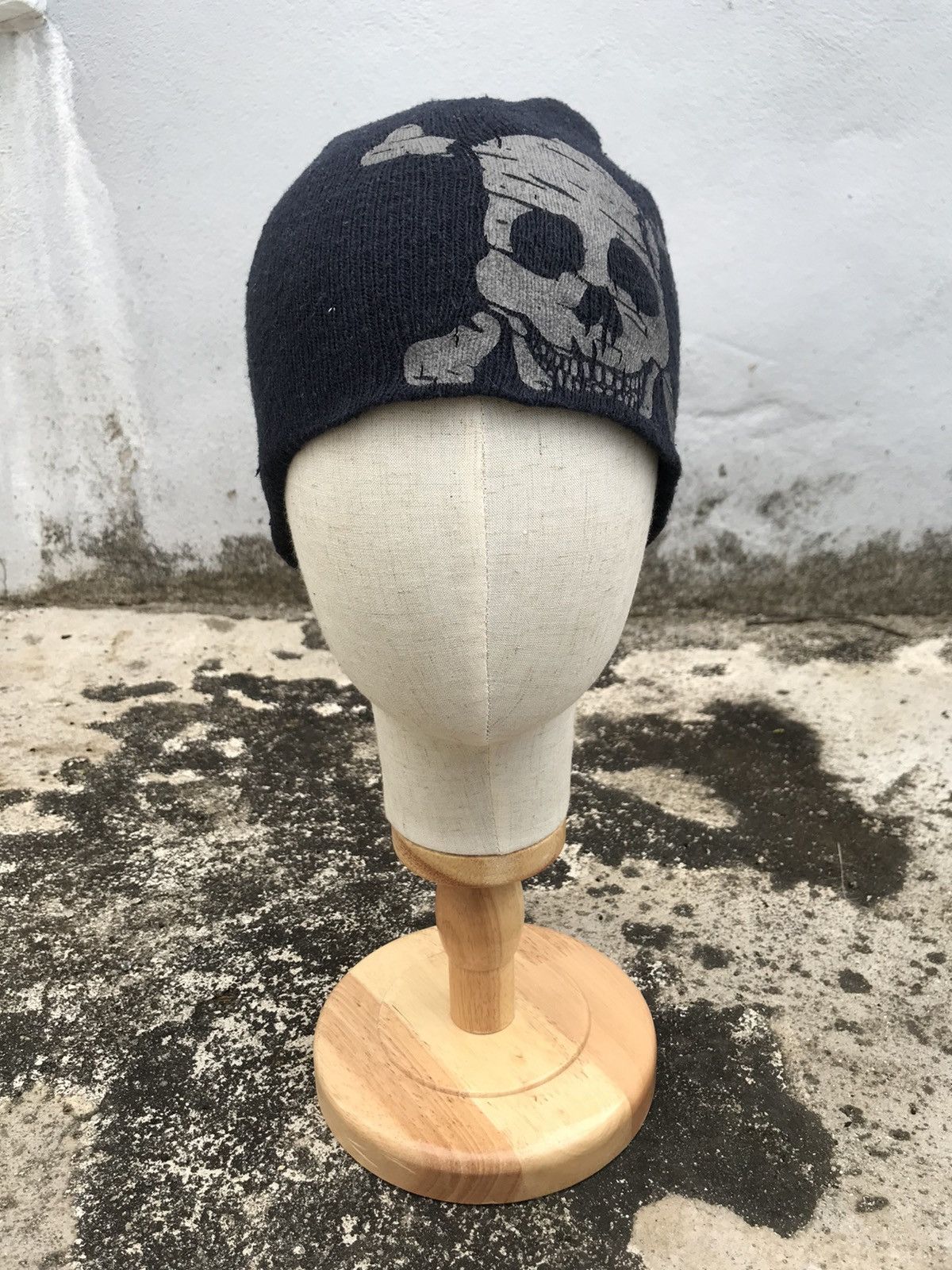 Japanese Brand vintage biglogo skulls crossbone beanie street fashion Size ONE SIZE - 6 Thumbnail