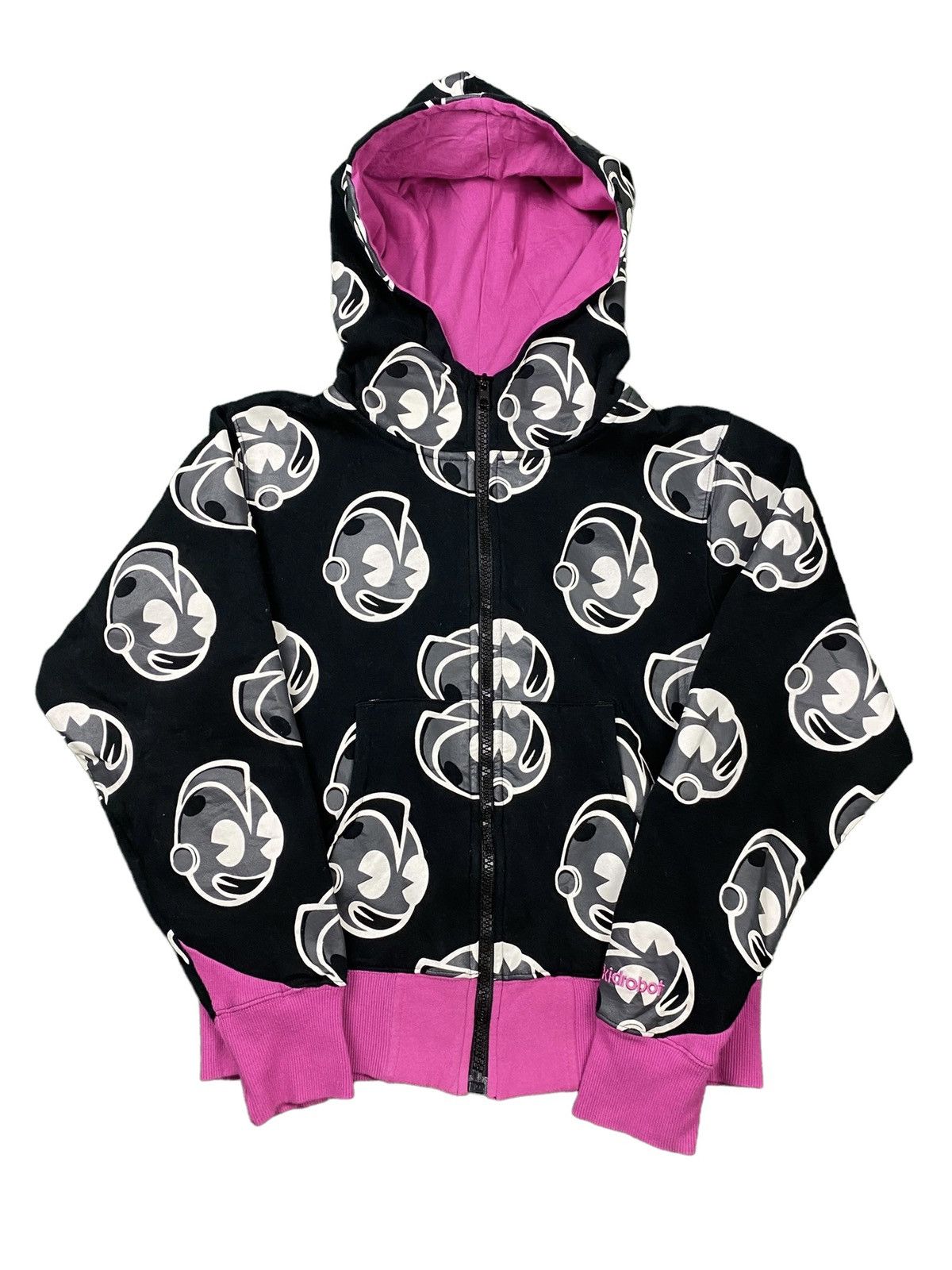 Kid Robot Vintage Kid Robot Limited Edition Robot Head Hoodie Zip Up Size L / US 10 / IT 46 - 1 Thumbnail