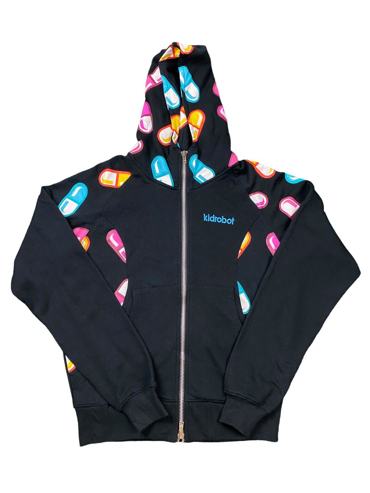 Kid Robot Vintage Kid Robot Limited Edition Kozik Pill Hoodie Zip Up Size US M / EU 48-50 / 2 - 1 Thumbnail