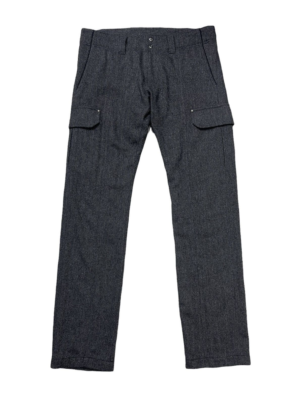 image of 5351 Pour Les Hommes Herringbone Tweed Cargo Pants, Men's (Size 36)