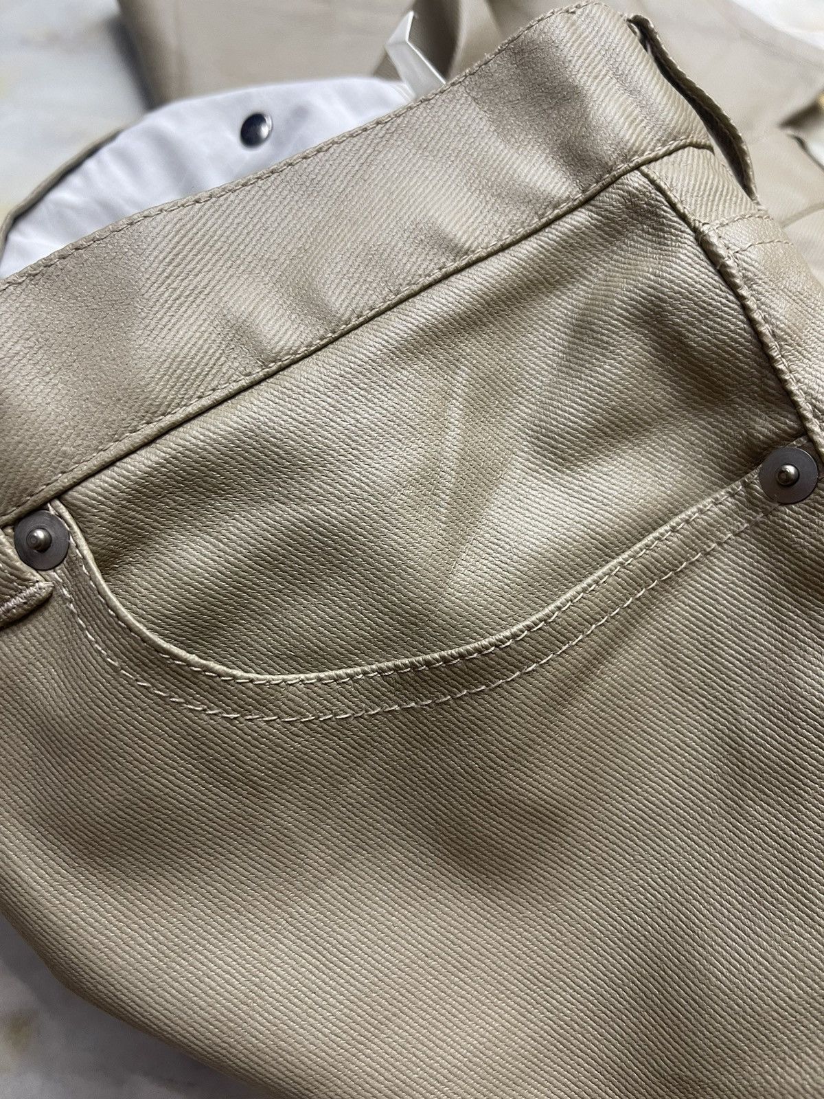 Japanese Brand Waxed Casual Pants Size US 30 / EU 46 - 9 Thumbnail