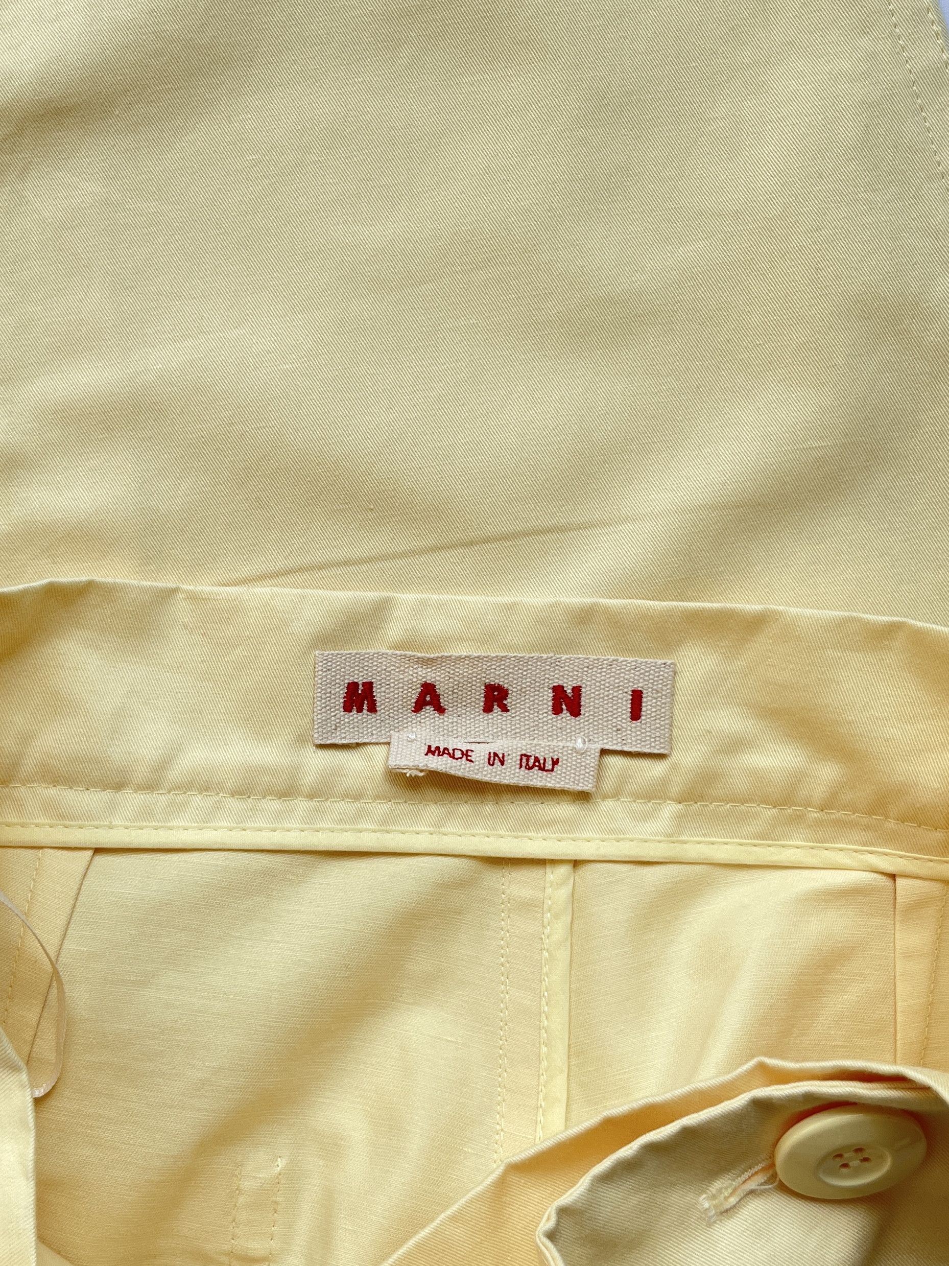 Marni ⚡️QUICK SALE⚡️Marni Yellow Pants Trousers with Buttons Size 30" / US 8 / IT 44 - 3 Thumbnail