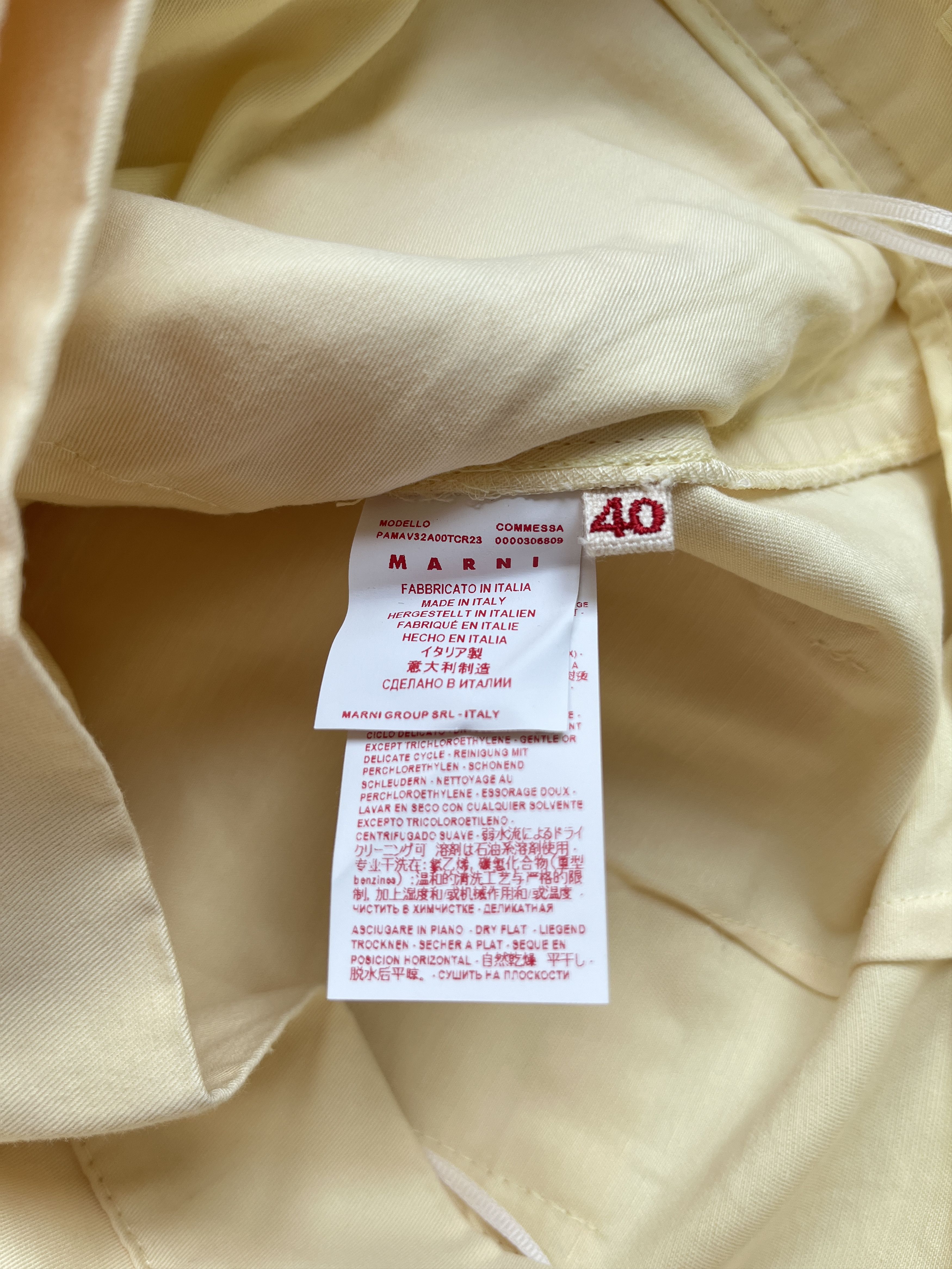 Marni ⚡️QUICK SALE⚡️Marni Yellow Pants Trousers with Buttons Size 30" / US 8 / IT 44 - 4 Thumbnail