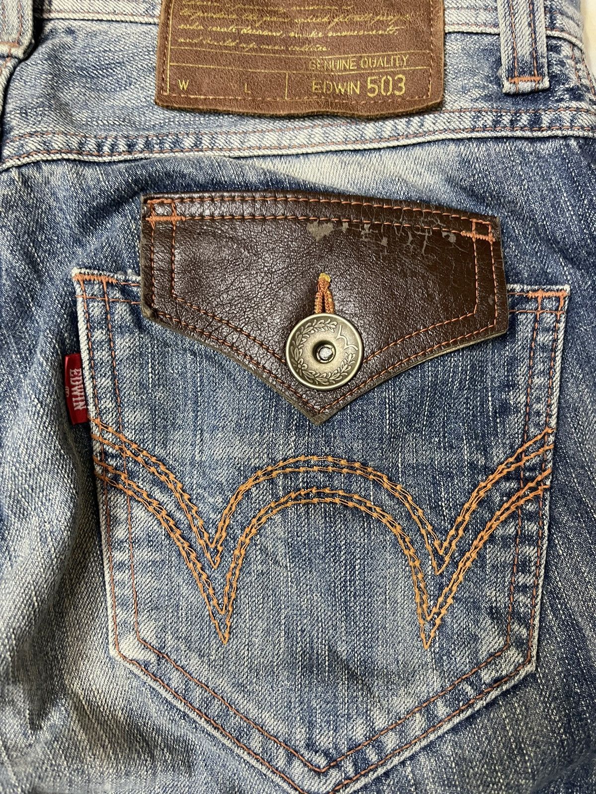 Japanese Brand Edwin 503 Flare Denim Size US 30 / EU 46 - 10 Thumbnail