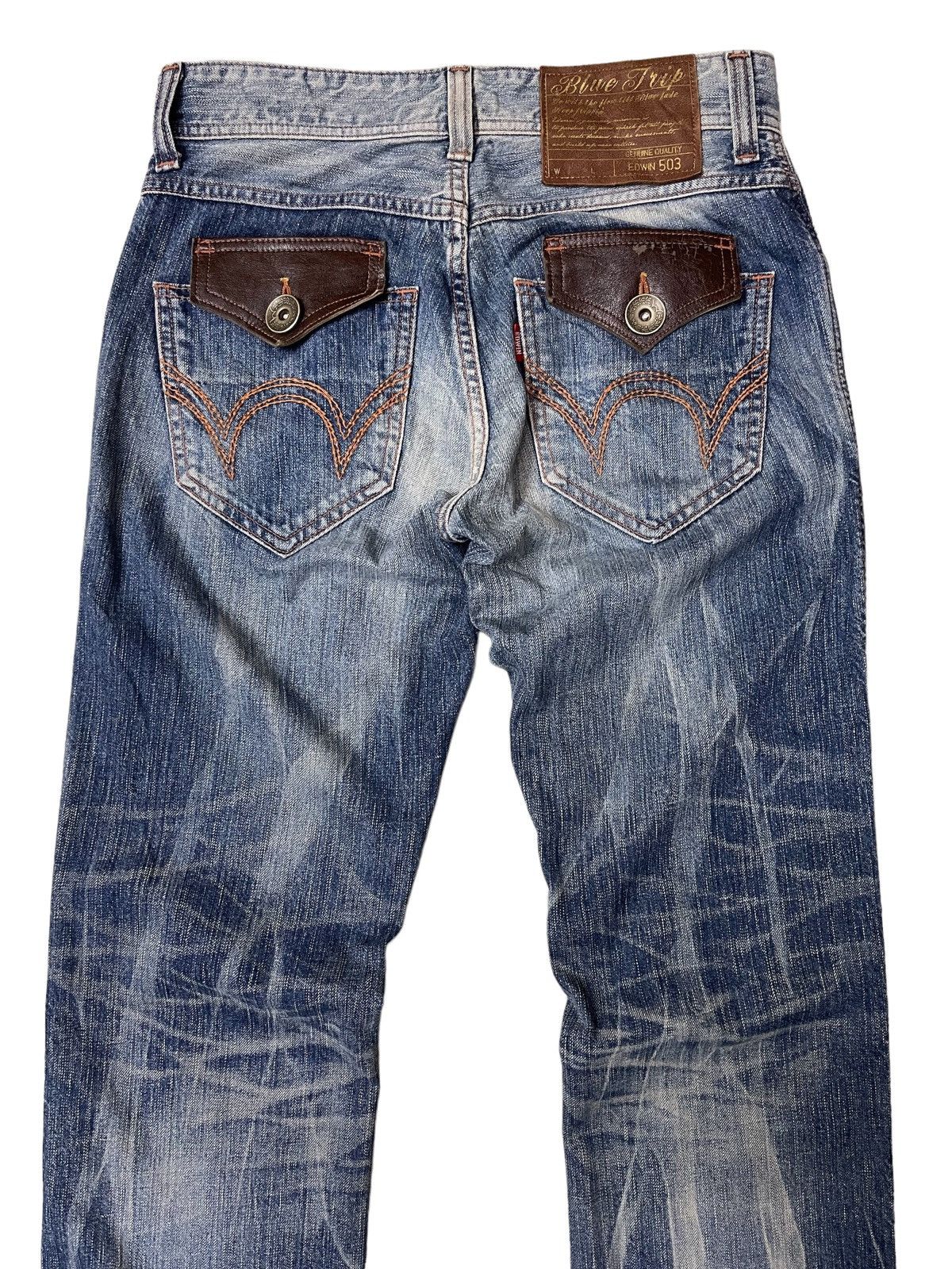 Japanese Brand Edwin 503 Flare Denim Size US 30 / EU 46 - 6 Thumbnail