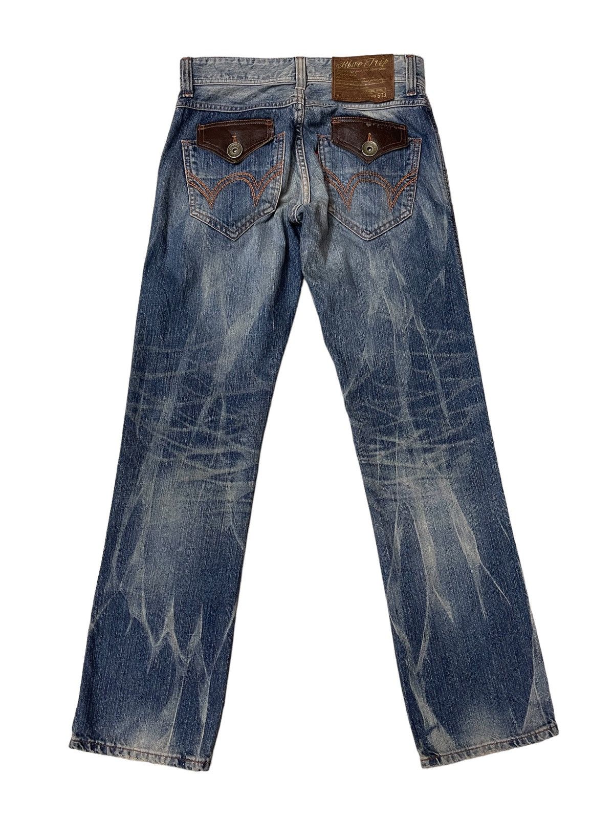Japanese Brand Edwin 503 Flare Denim Size US 30 / EU 46 - 5 Thumbnail