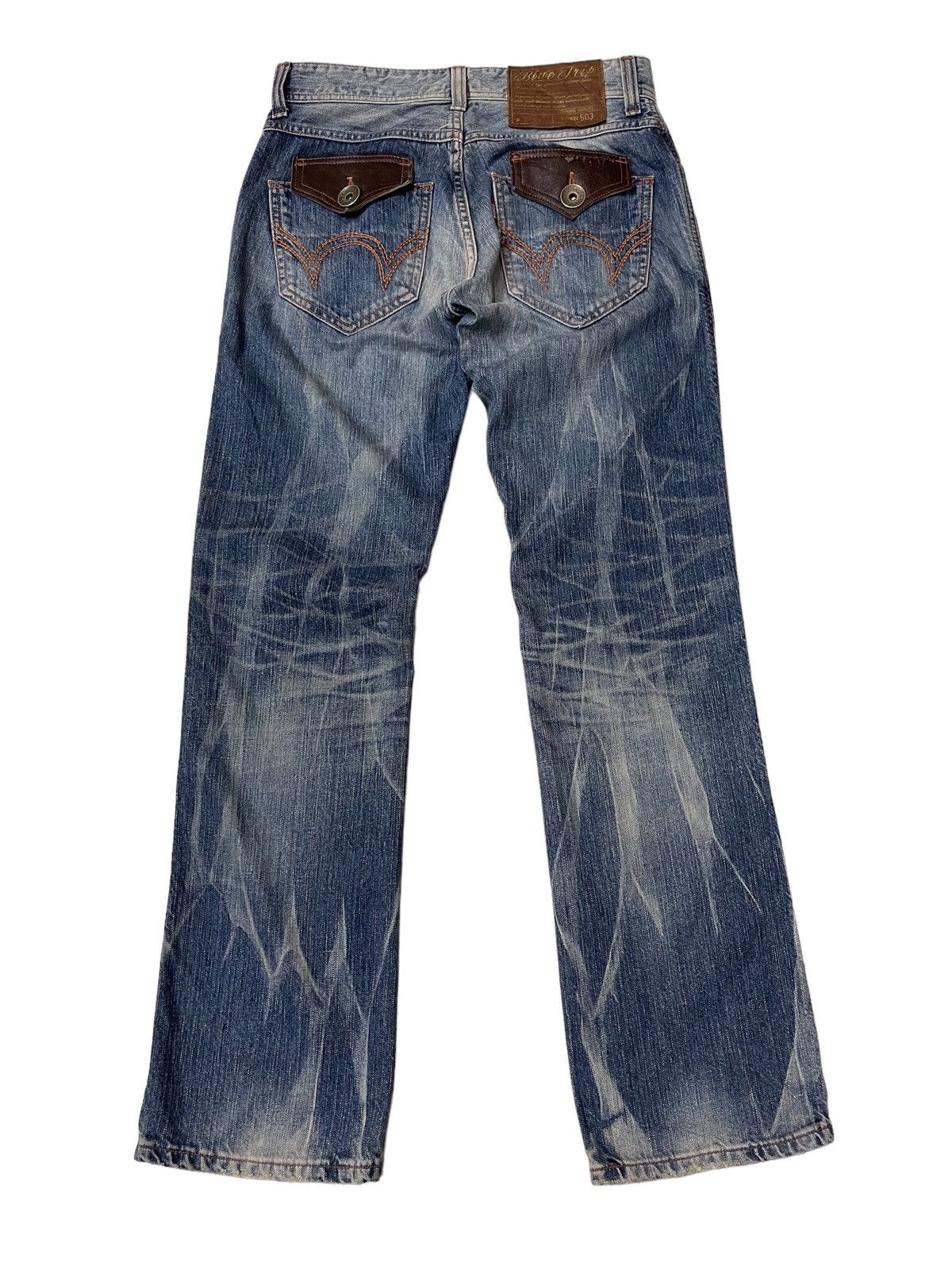Japanese Brand Edwin 503 Flare Denim Size US 30 / EU 46 - 4 Thumbnail