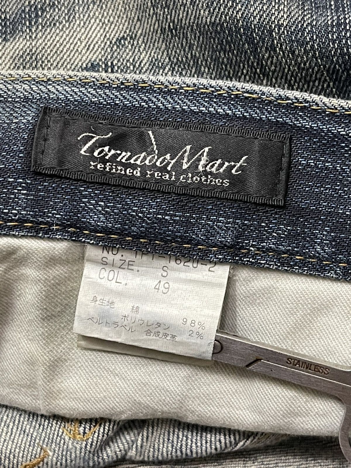 Tornado Mart Tornado Mart Japan Flared Twisted Denim LGB Style Size US 31 - 13 Thumbnail