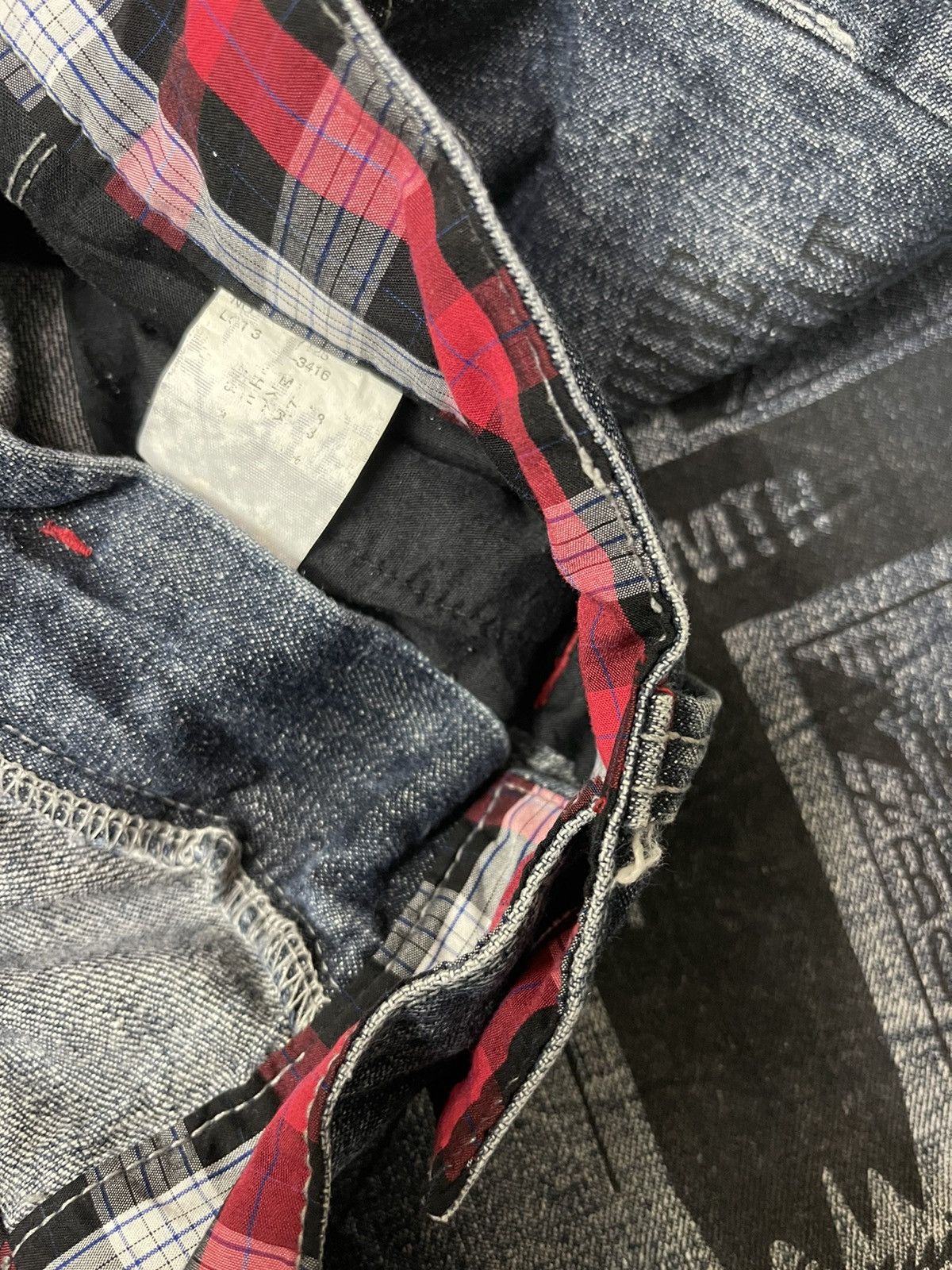 Japanese Brand Vintage Wild Life Thrashed Flared Denim Size US 31 - 11 Thumbnail