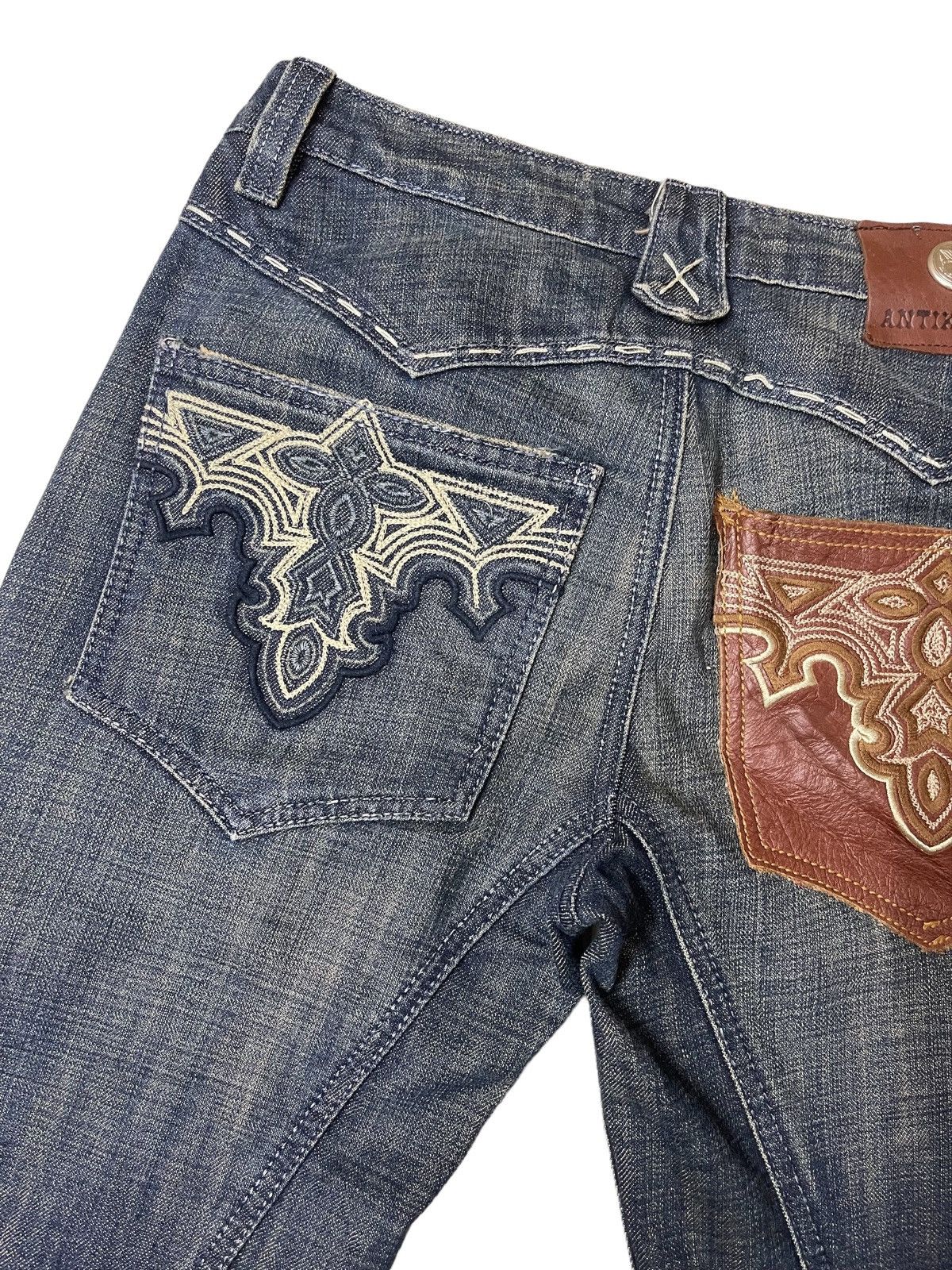 Antik Denim Antik Denim Thrashed Twisted Flare Denim Size US 29 - 10 Thumbnail