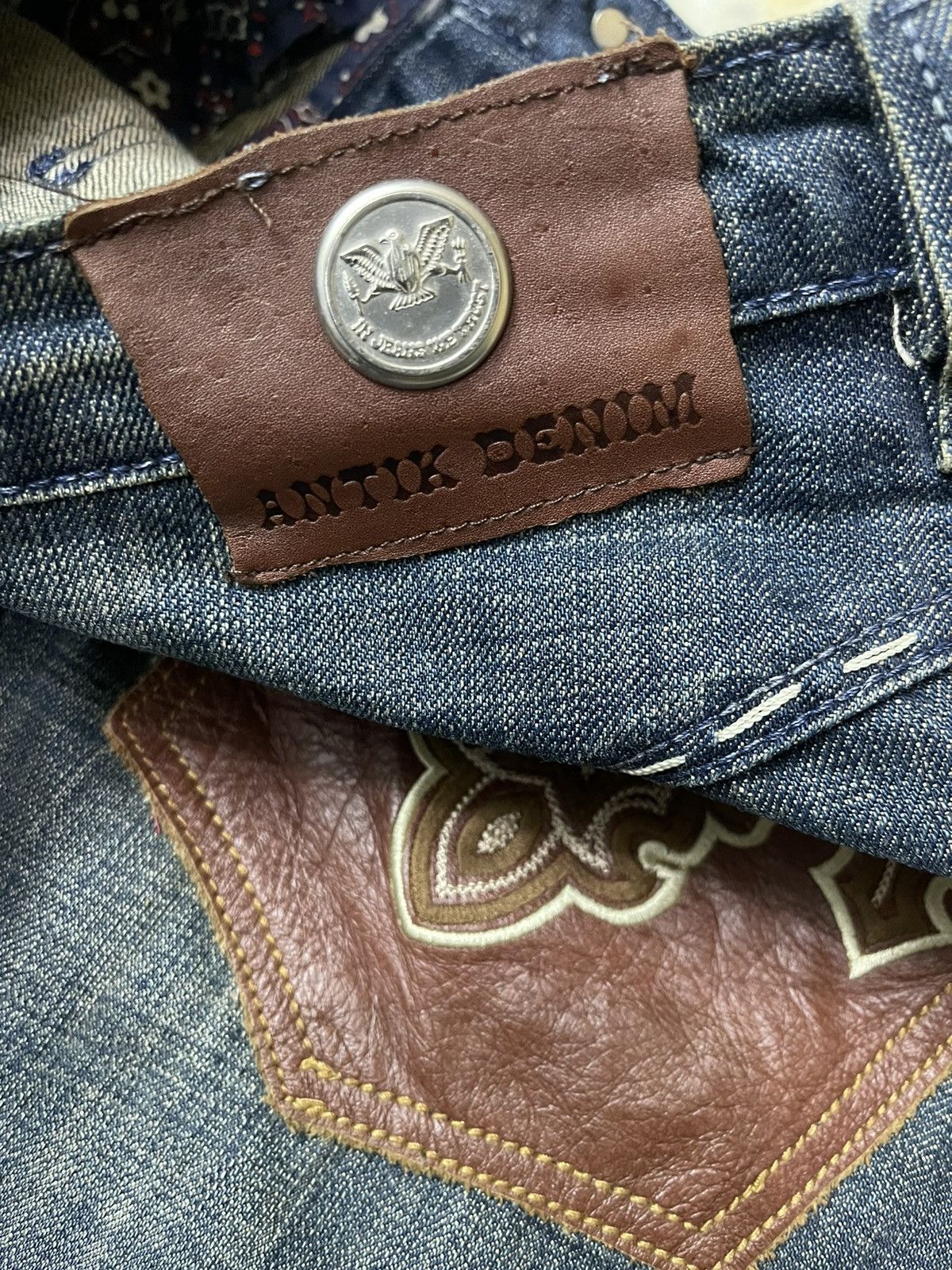 Antik Denim Antik Denim Thrashed Twisted Flare Denim Size US 29 - 12 Thumbnail