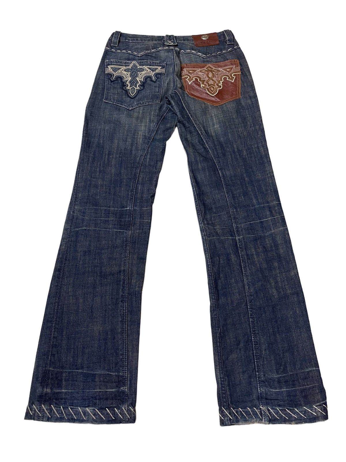 Antik Denim Antik Denim Thrashed Twisted Flare Denim Size US 29 - 5 Thumbnail