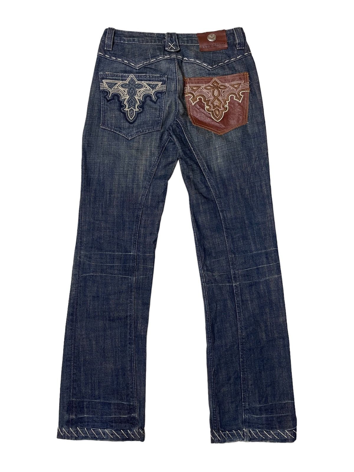 Antik Denim Antik Denim Thrashed Twisted Flare Denim Size US 29 - 2 Thumbnail