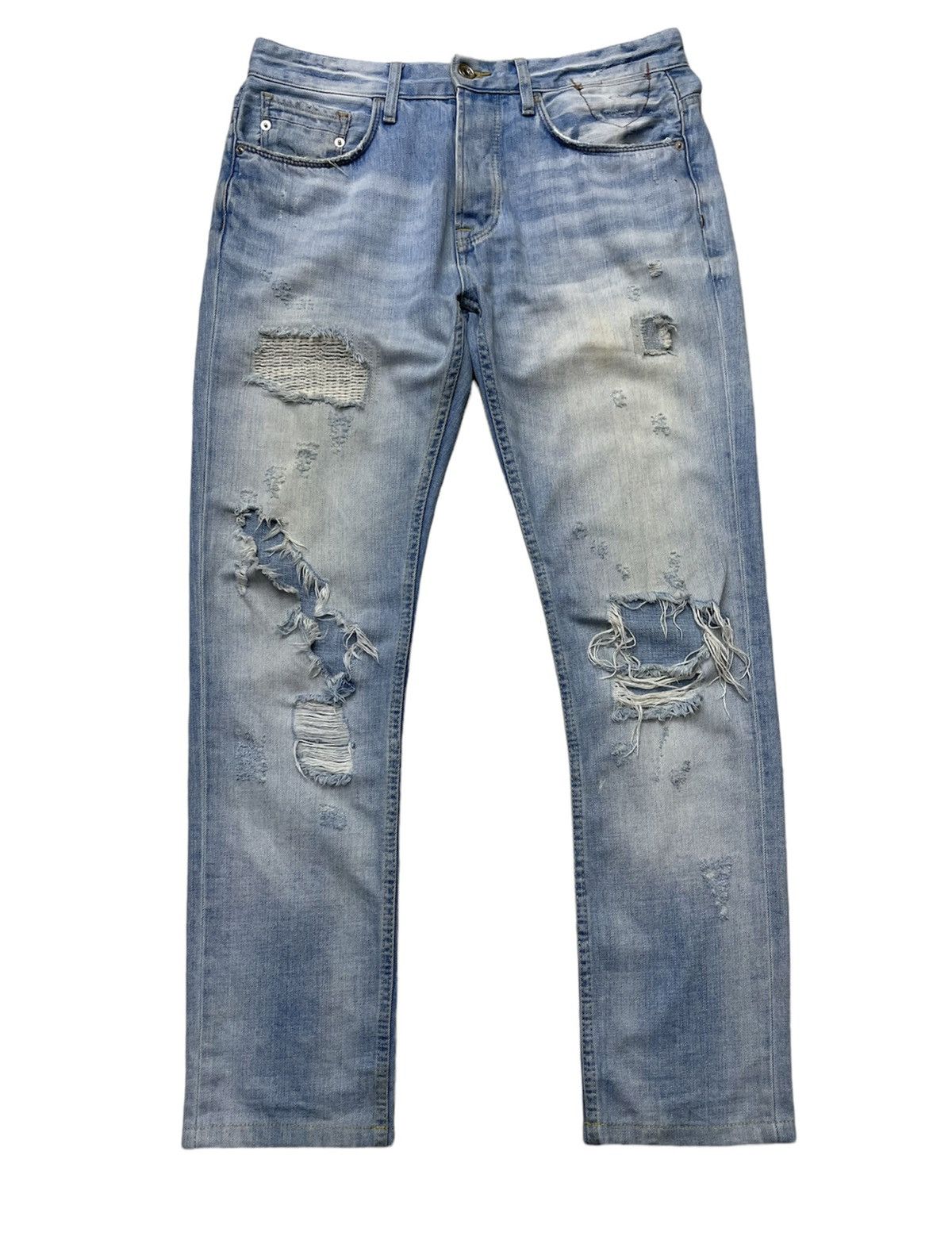 Zara Distressed DeNim Size US 34 / EU 50 - 1 Thumbnail