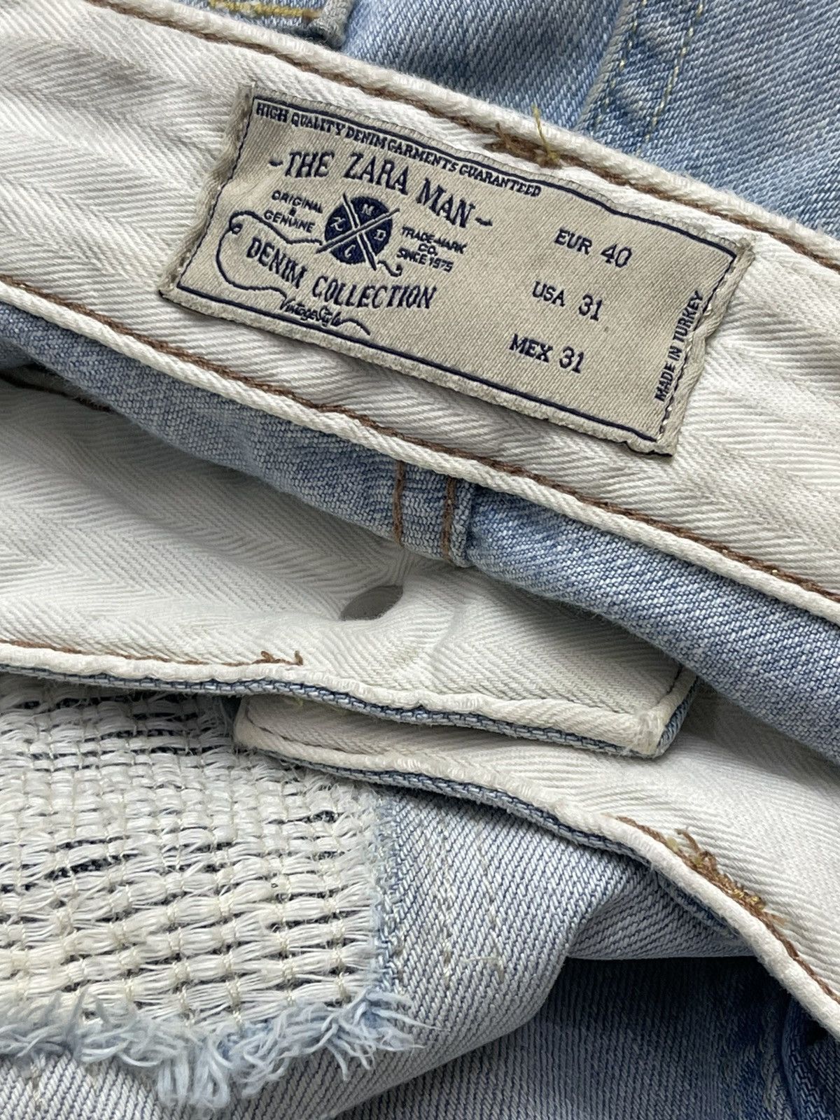 Zara Distressed DeNim Size US 34 / EU 50 - 14 Thumbnail