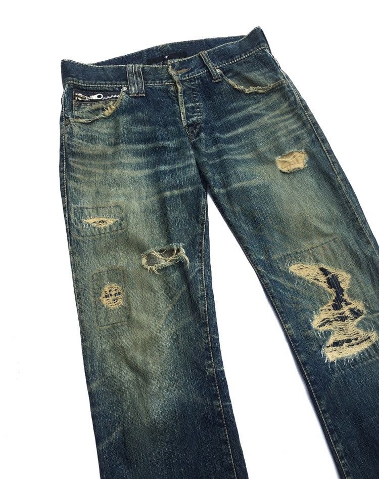 NO ID No Id Distressed Denim Size US 32 / EU 48 - 5 Thumbnail