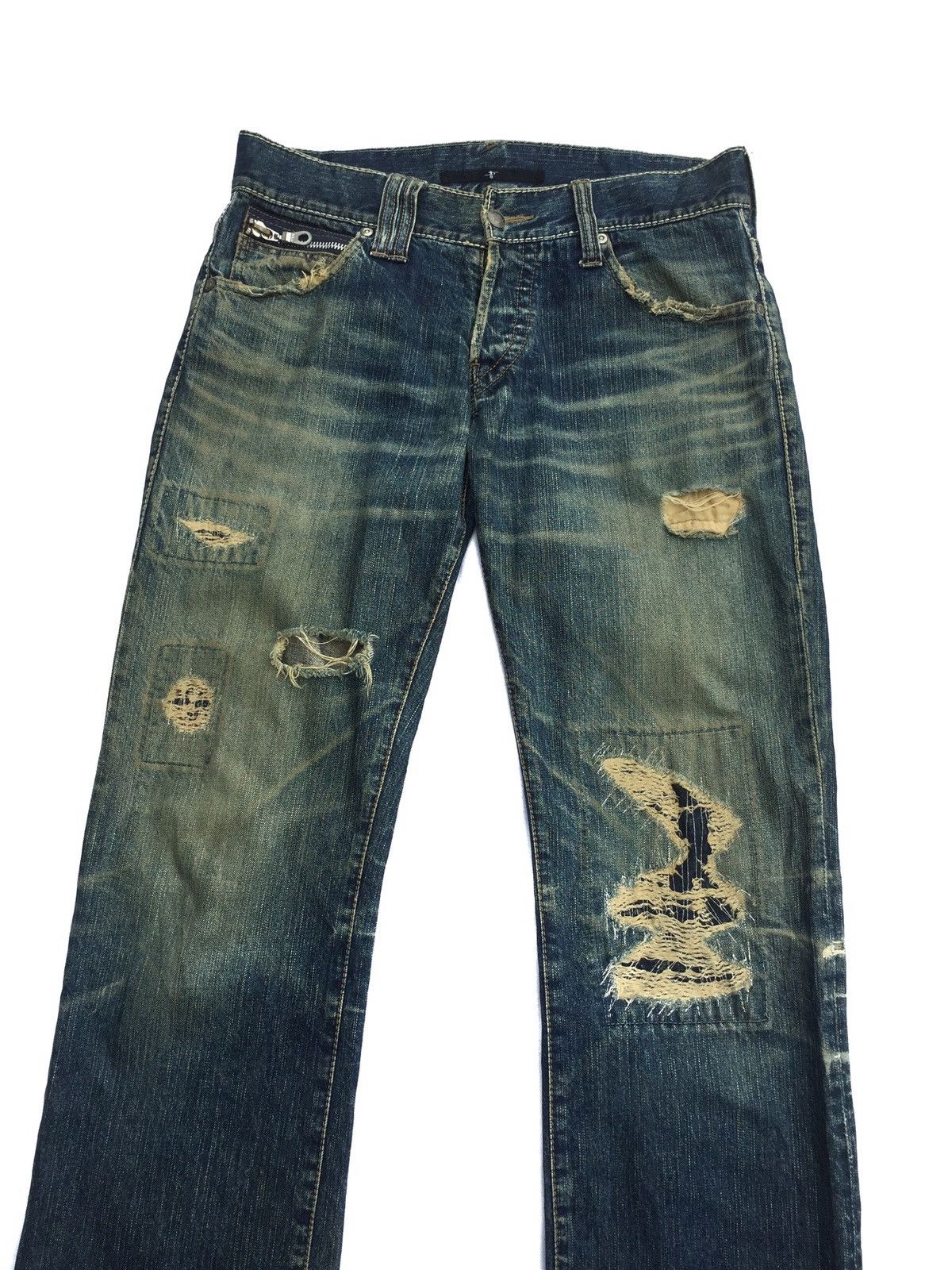 NO ID No Id Distressed Denim Size US 32 / EU 48 - 6 Thumbnail