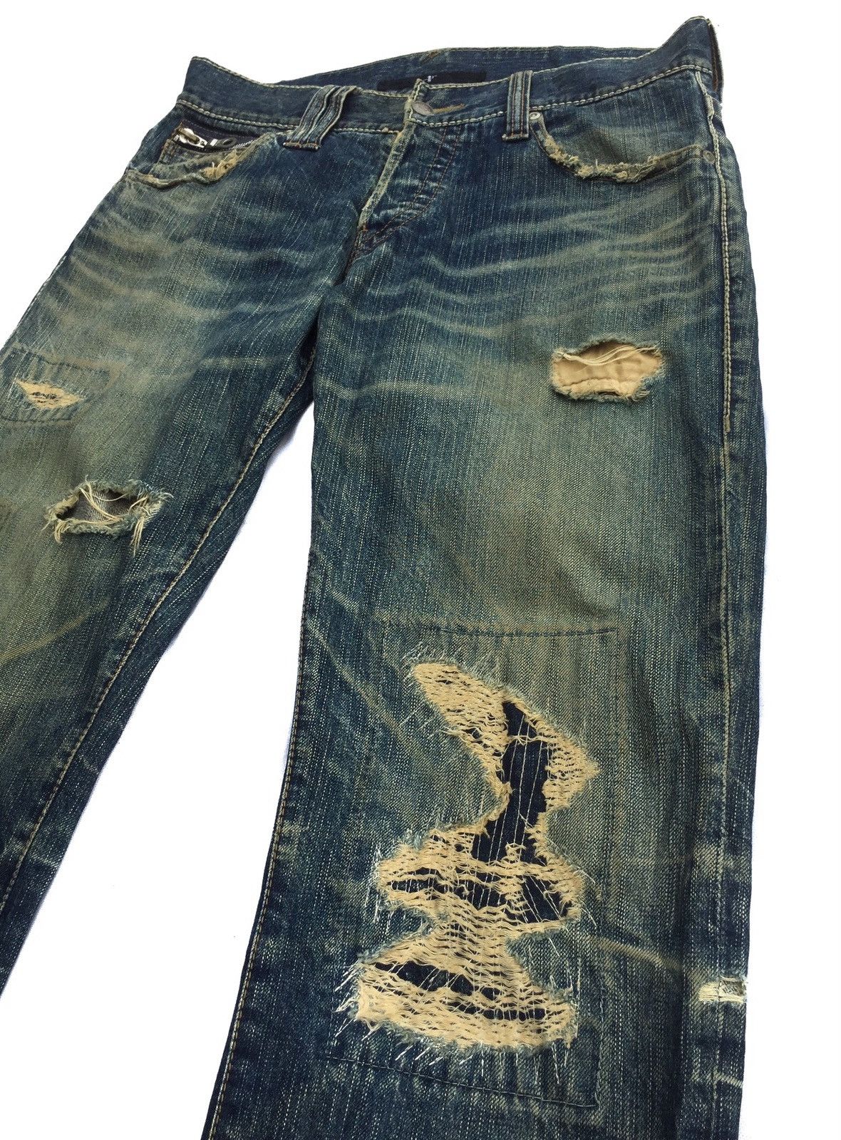 NO ID No Id Distressed Denim Size US 32 / EU 48 - 2 Thumbnail