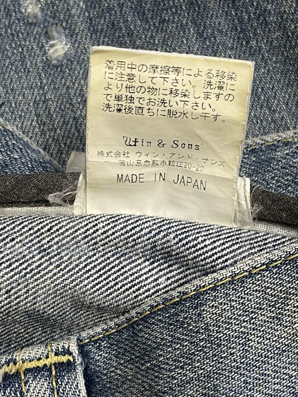 Japanese Brand Japanese Ufin & Sons Distressed Paint Splatted Jeans Size US 33 - 16 Thumbnail