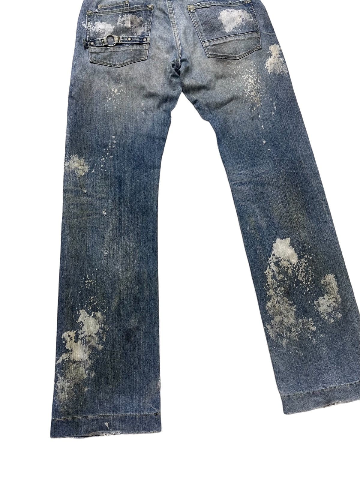 Japanese Brand Japanese Ufin & Sons Distressed Paint Splatted Jeans Size US 33 - 11 Thumbnail