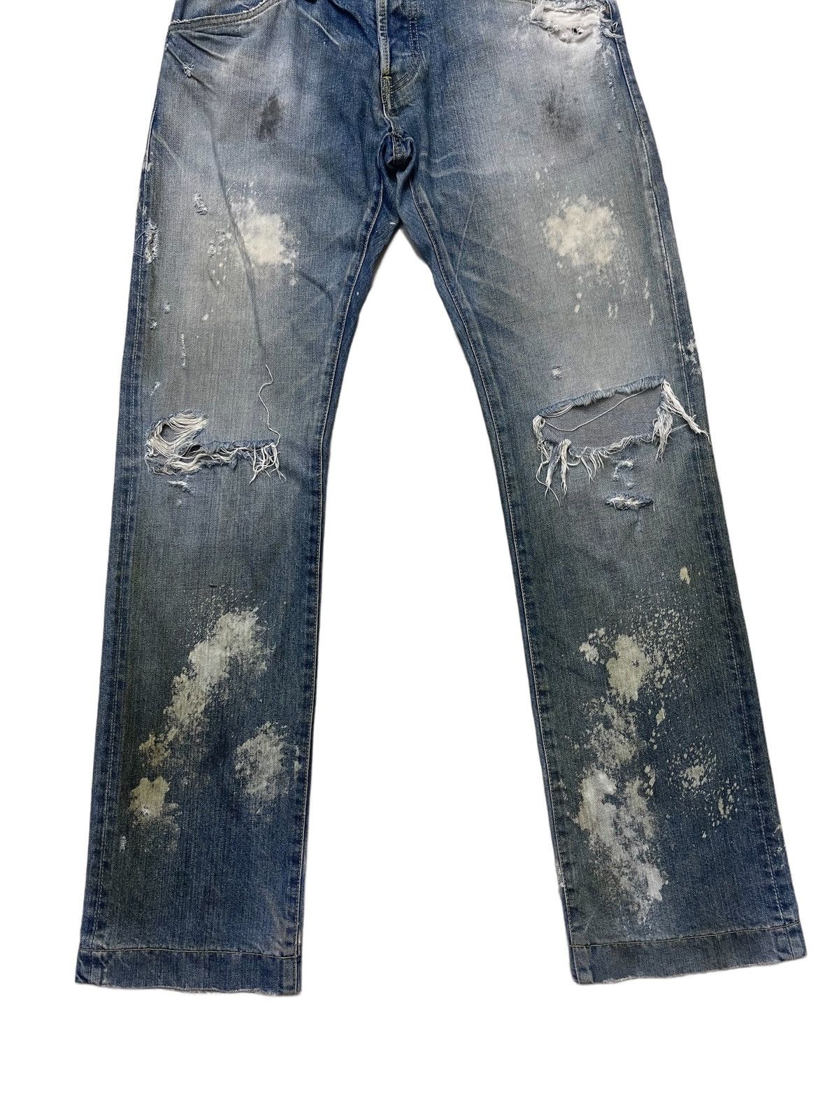Japanese Brand Japanese Ufin & Sons Distressed Paint Splatted Jeans Size US 33 - 5 Thumbnail
