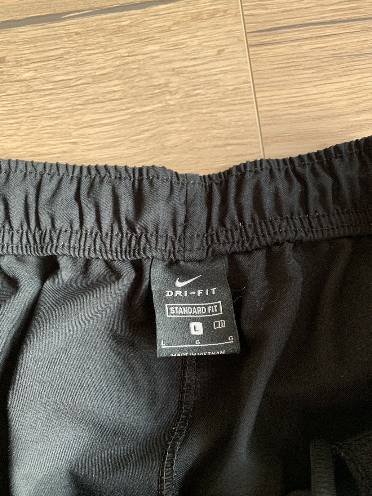 Nike × Vintage Nike Black Track Pants Swoosh Drill Size US 33 - 5 Thumbnail