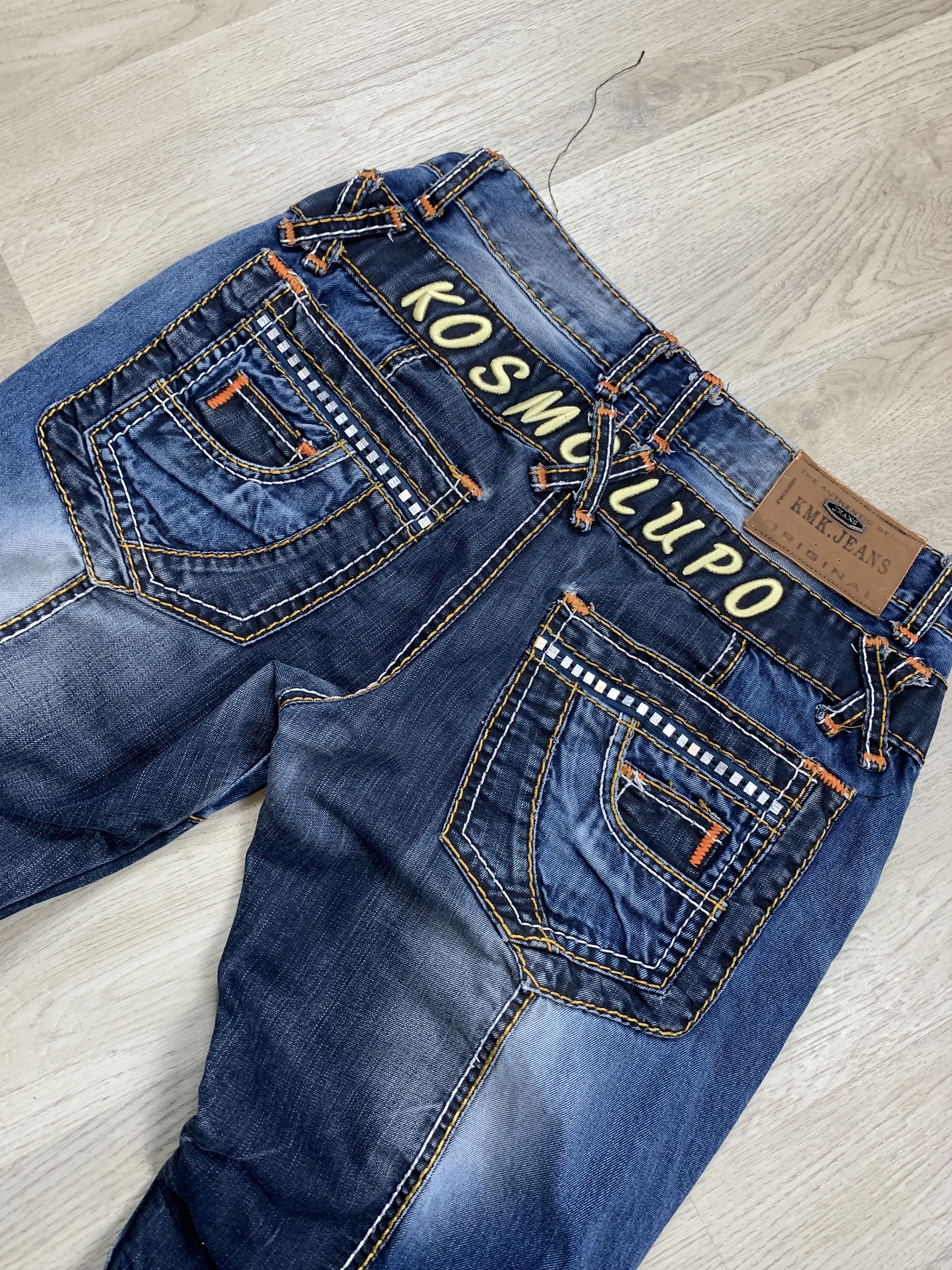 Japanese Brand K&M Kosmo Lupo Patchwork Denim Pants Jeans Size US 36 / EU 52 - 8 Thumbnail