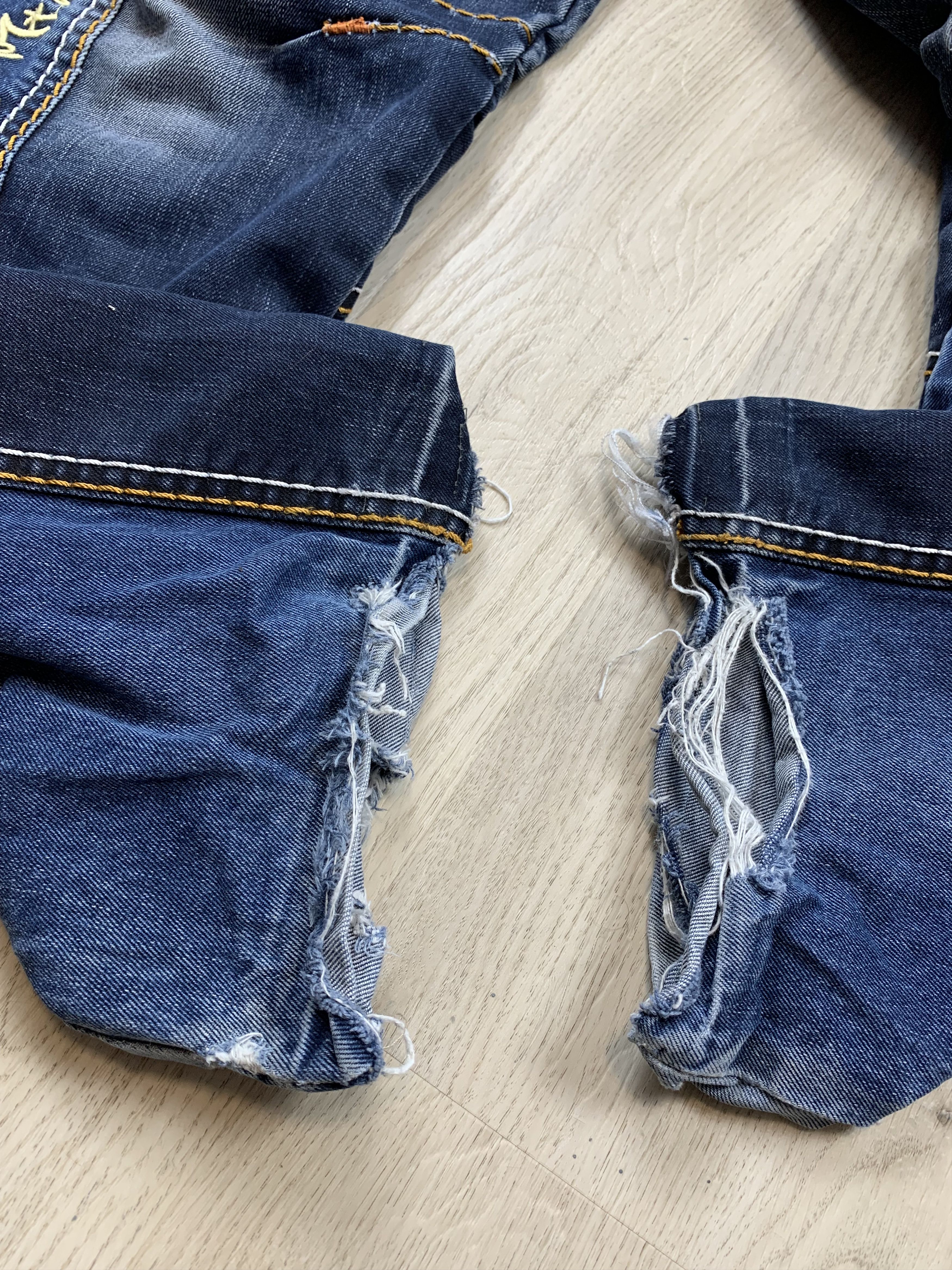 Japanese Brand K&M Kosmo Lupo Patchwork Denim Pants Jeans Size US 36 / EU 52 - 4 Thumbnail
