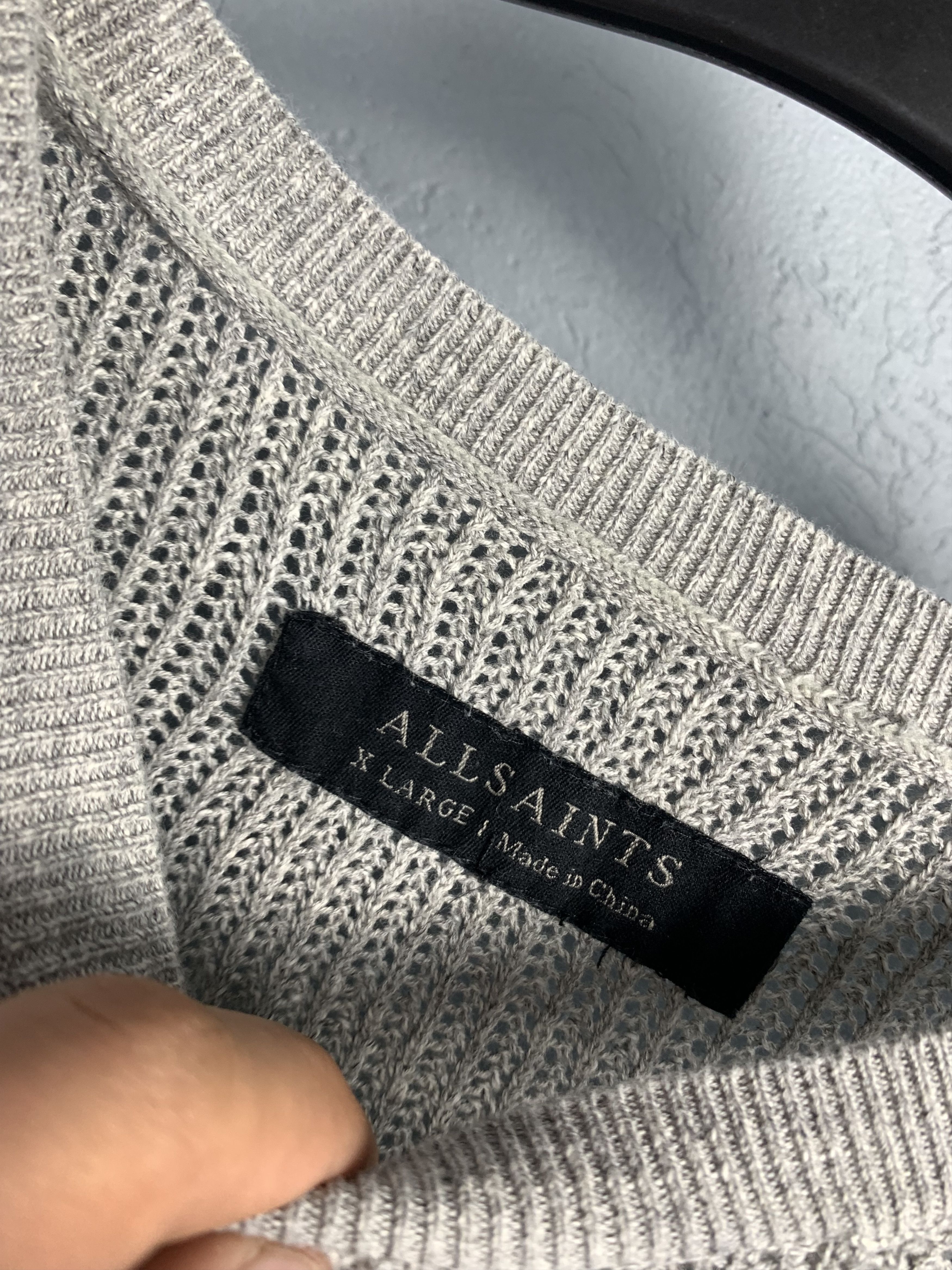 Allsaints Allsaints Mens Knit Ribbed Sweater Size US L / EU 52-54 / 3 - 3 Thumbnail