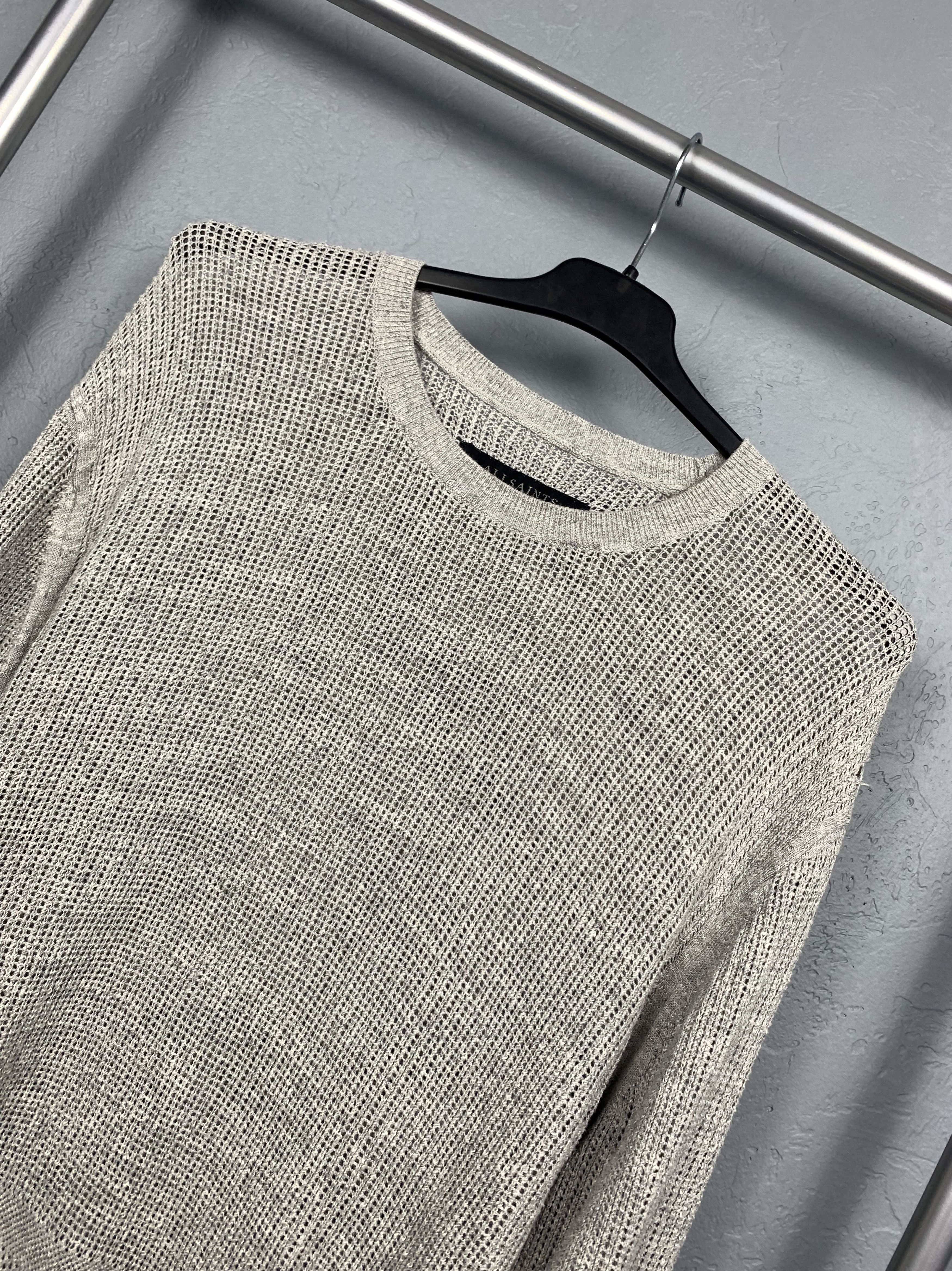 Allsaints Allsaints Mens Knit Ribbed Sweater Size US L / EU 52-54 / 3 - 2 Thumbnail