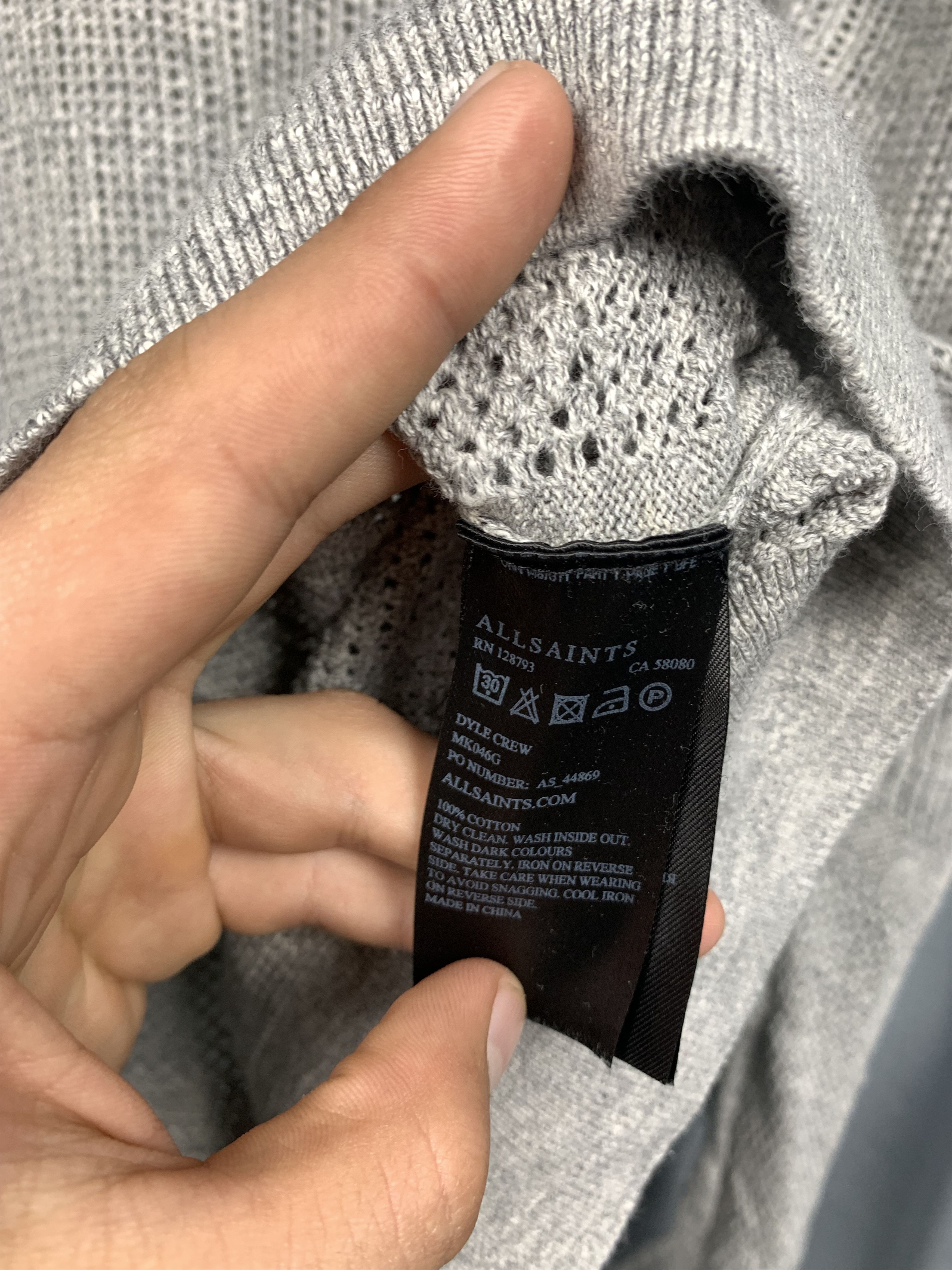 Allsaints Allsaints Mens Knit Ribbed Sweater Size US L / EU 52-54 / 3 - 6 Thumbnail