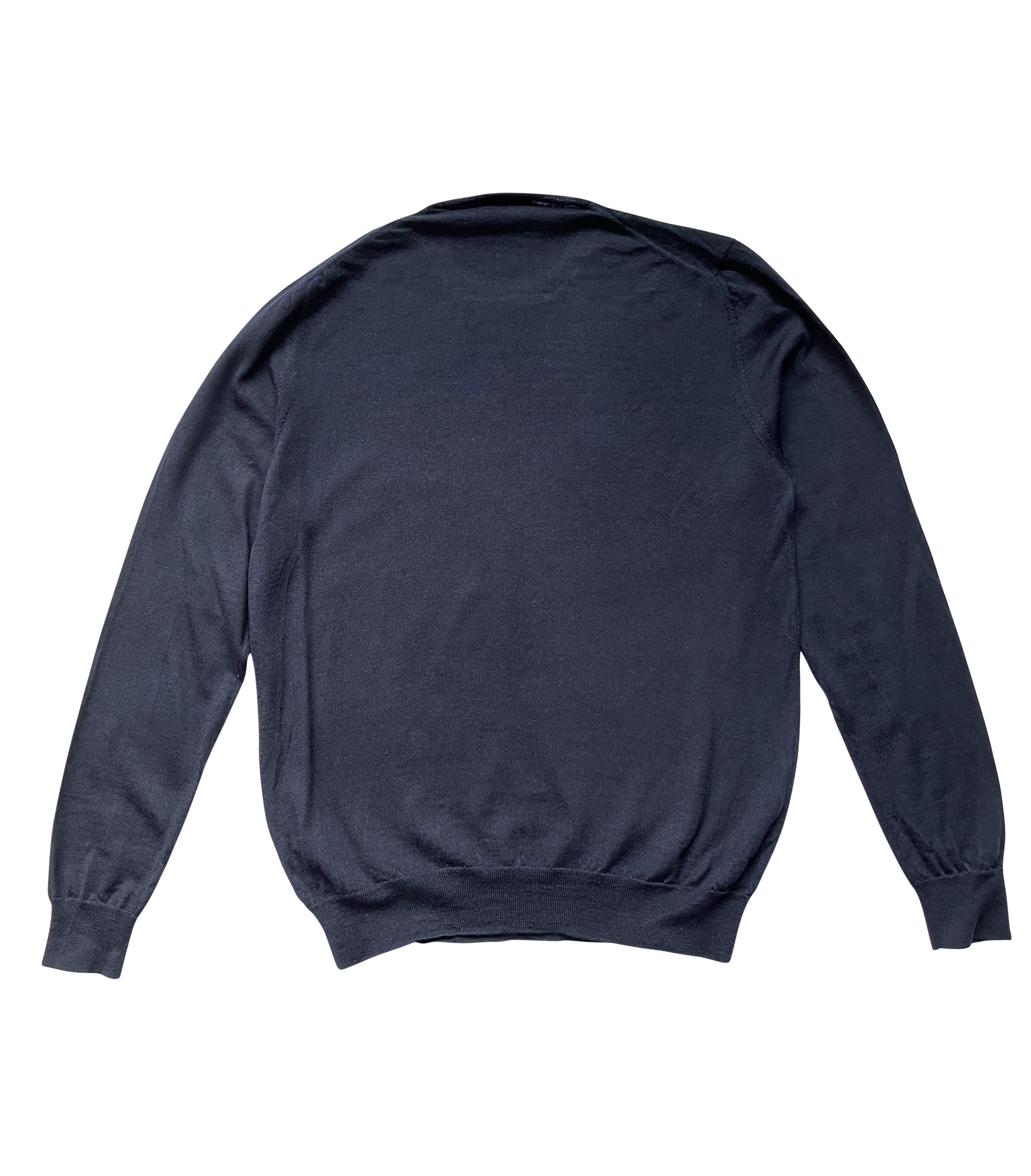 Prada ⚡️QUICK SALE⚡️2015 Prada Navy Blue Knit Sweater Size US M / EU 48-50 / 2 - 2 Thumbnail