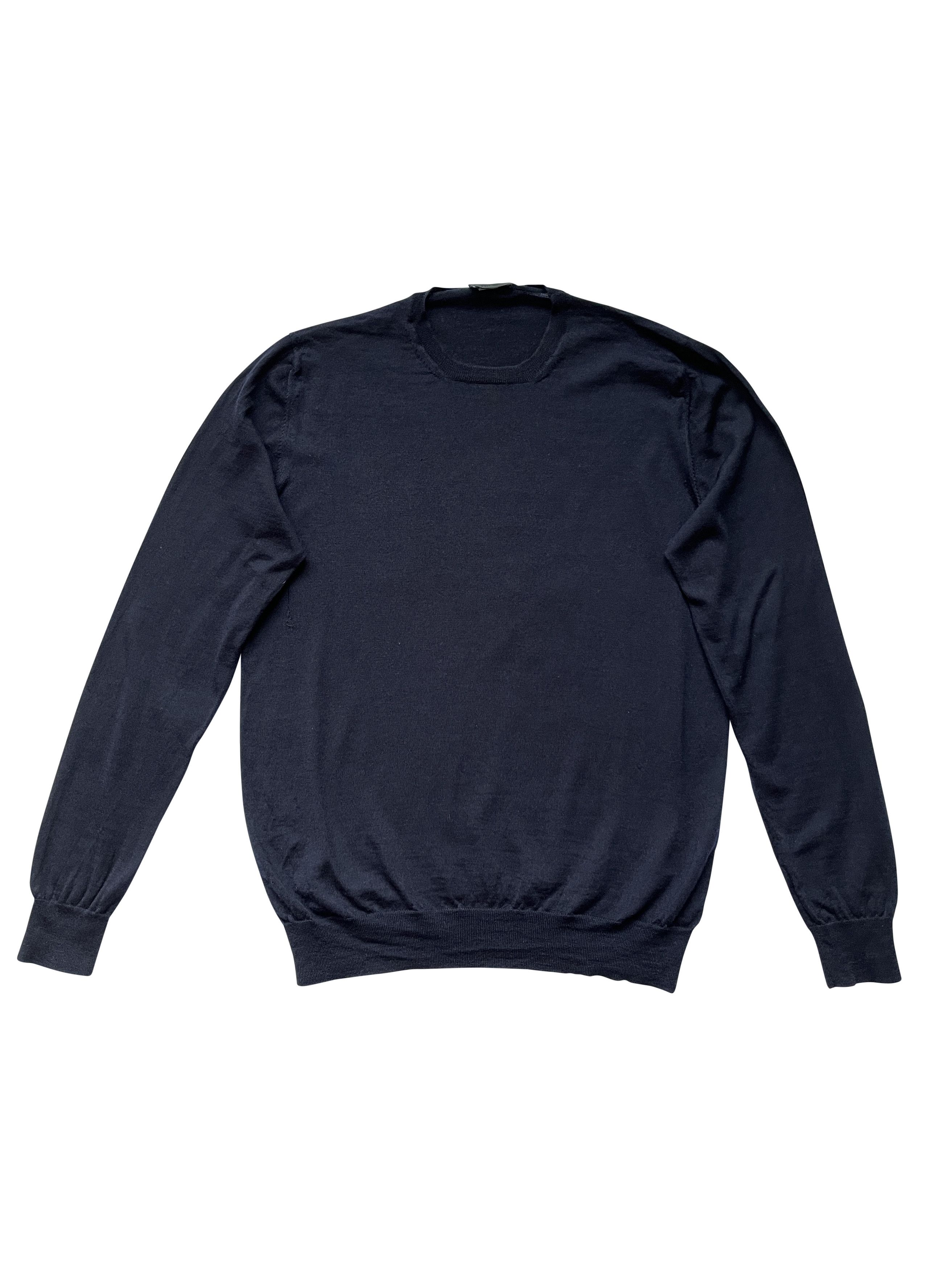 Prada ⚡️QUICK SALE⚡️2015 Prada Navy Blue Knit Sweater Size US M / EU 48-50 / 2 - 1 Thumbnail