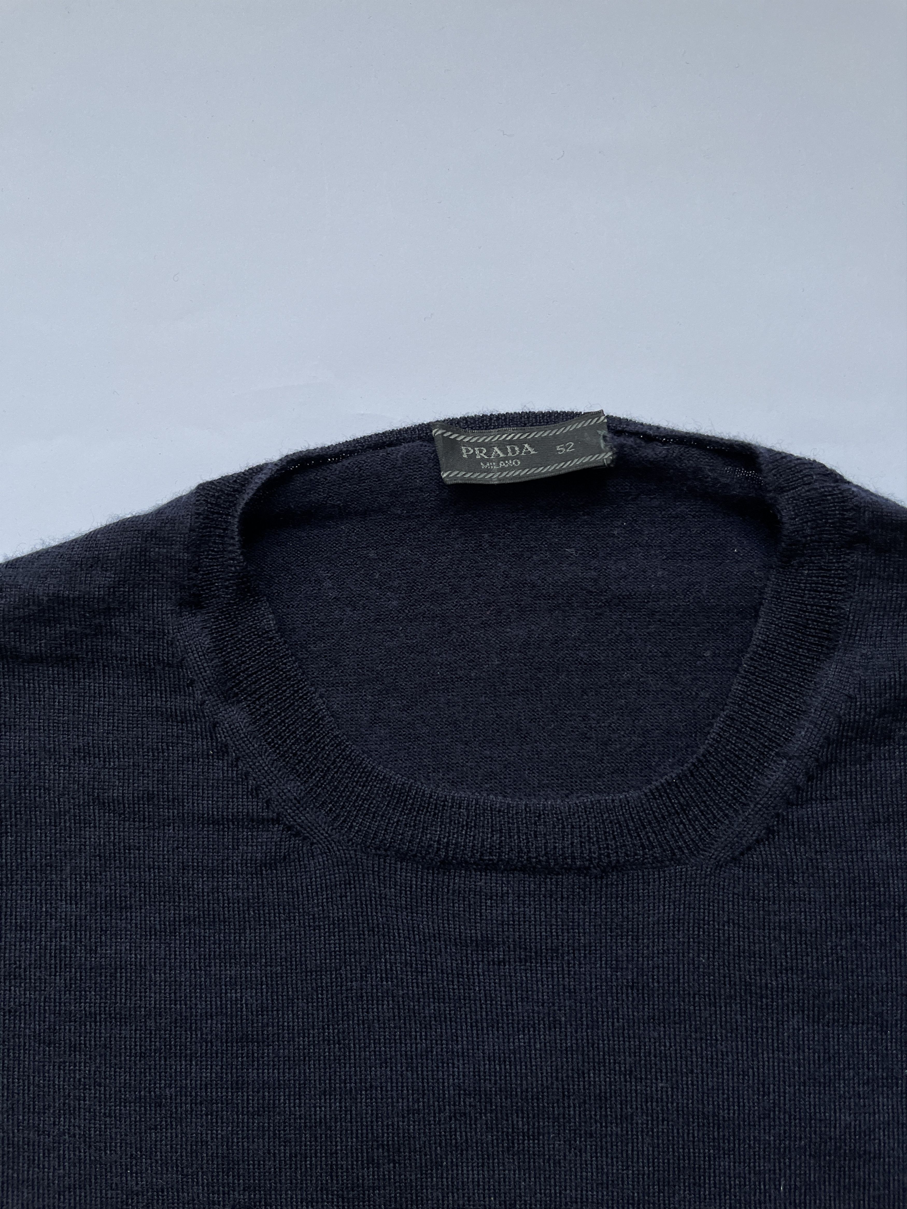Prada ⚡️QUICK SALE⚡️2015 Prada Navy Blue Knit Sweater Size US M / EU 48-50 / 2 - 3 Thumbnail