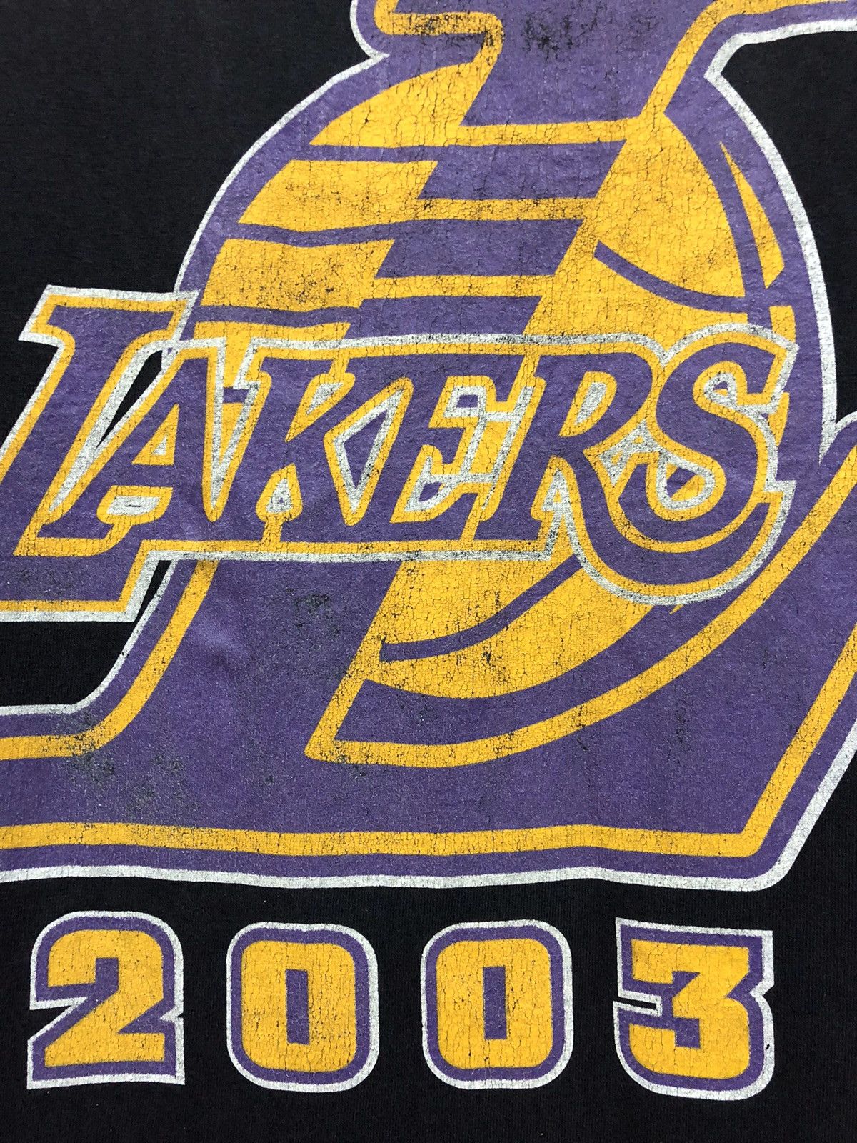 NBA Vintage 2003 NBA Playoffs Team Usa Lakers T shirt Size US XL / EU 56 / 4 - 4 Thumbnail