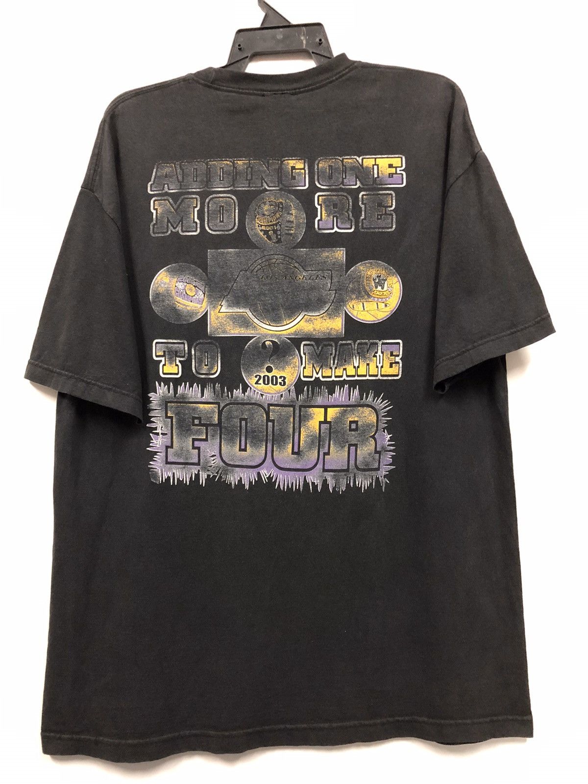 NBA Vintage 2003 NBA Playoffs Team Usa Lakers T shirt Size US XL / EU 56 / 4 - 2 Thumbnail