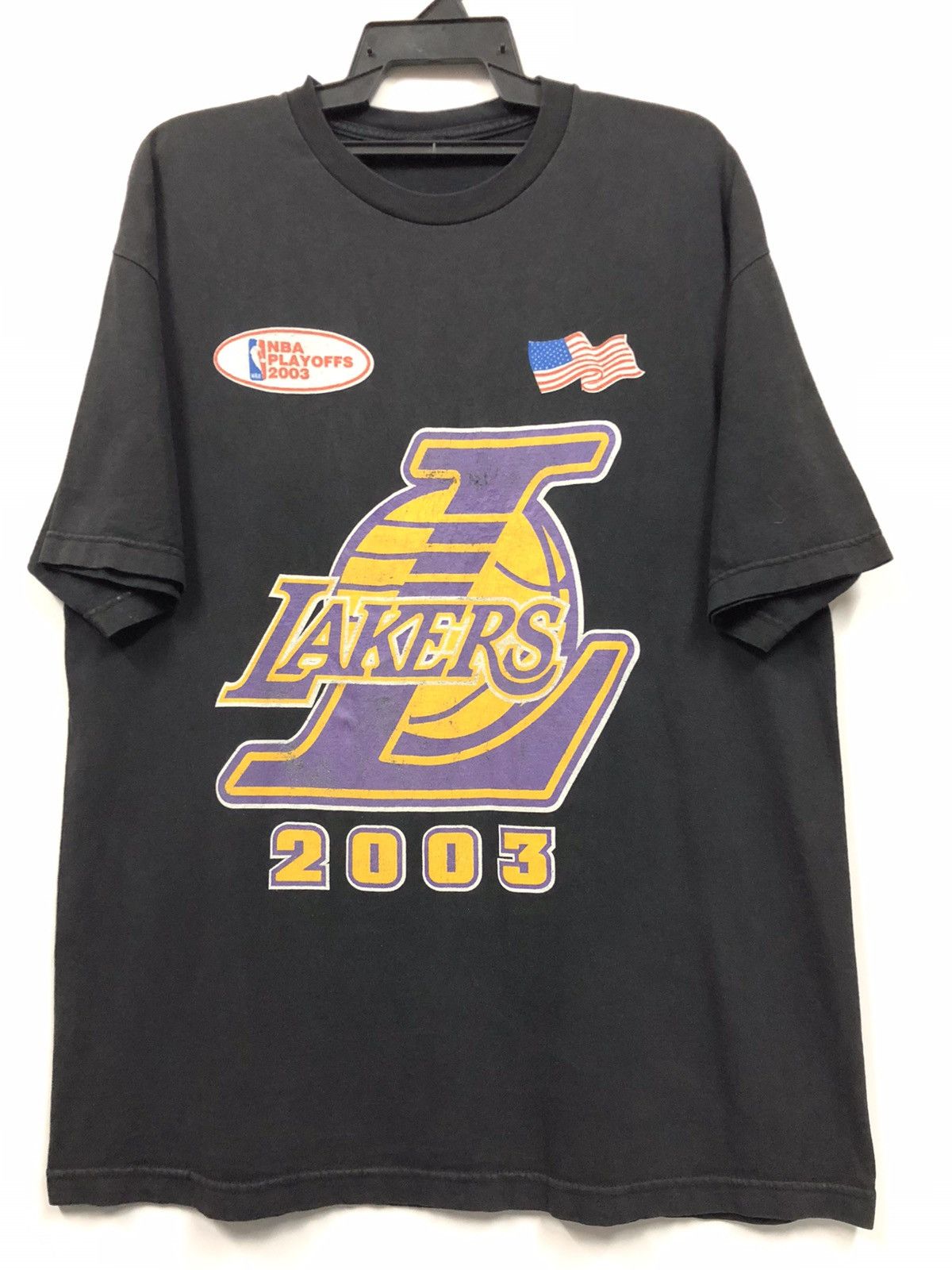 NBA Vintage 2003 NBA Playoffs Team Usa Lakers T shirt Size US XL / EU 56 / 4 - 1 Thumbnail