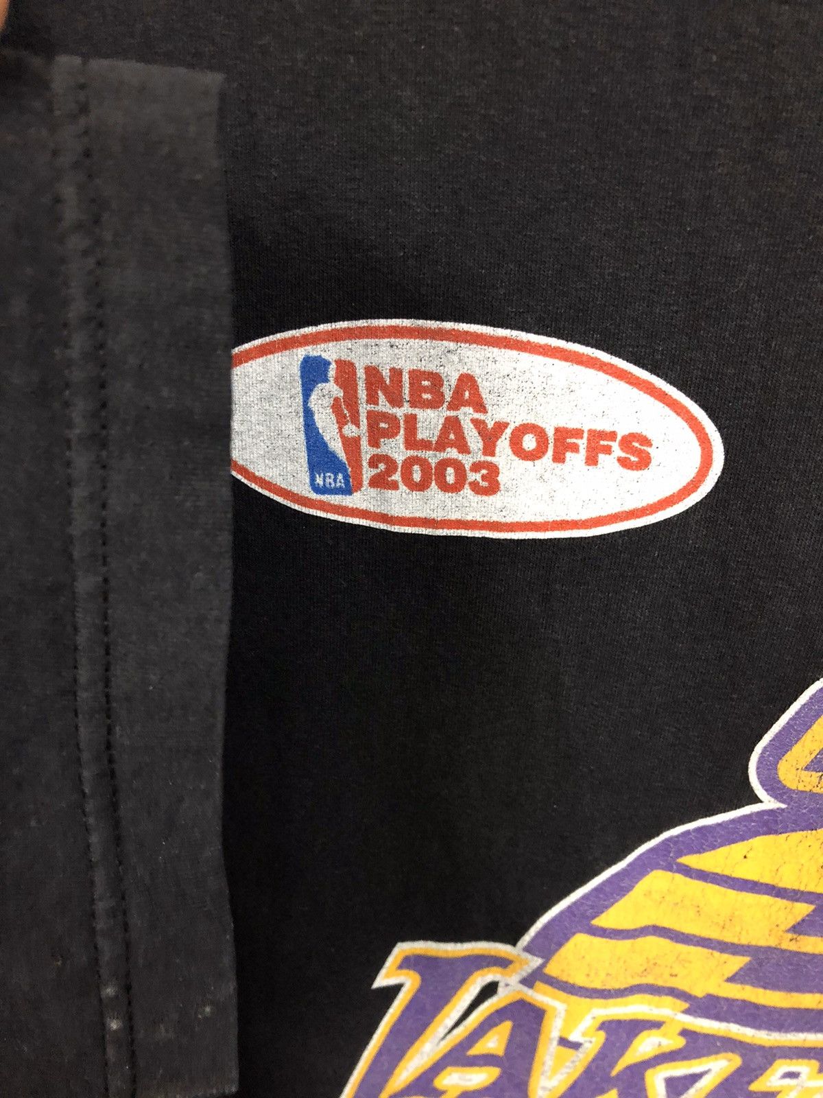 NBA Vintage 2003 NBA Playoffs Team Usa Lakers T shirt Size US XL / EU 56 / 4 - 7 Thumbnail