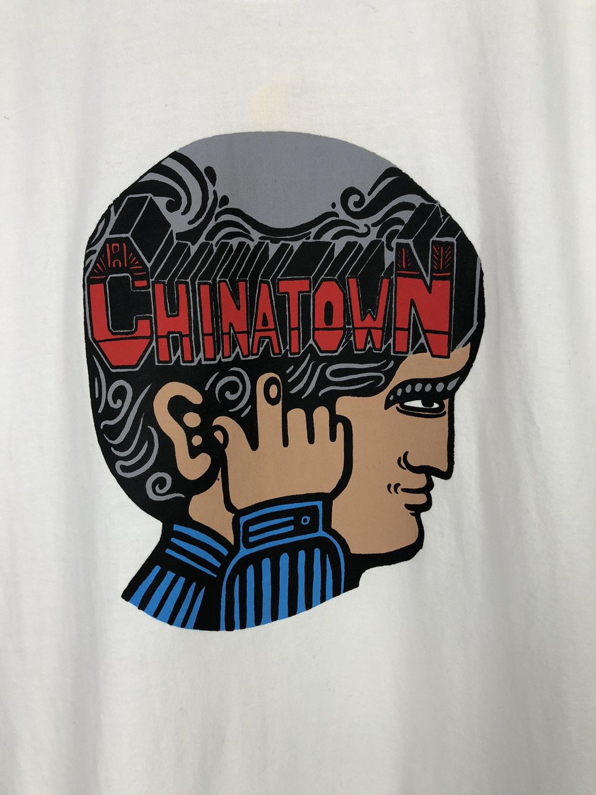 Market Chinatown Market Thinking White T-Shirt Medium Size US M / EU 48-50 / 2 - 3 Thumbnail
