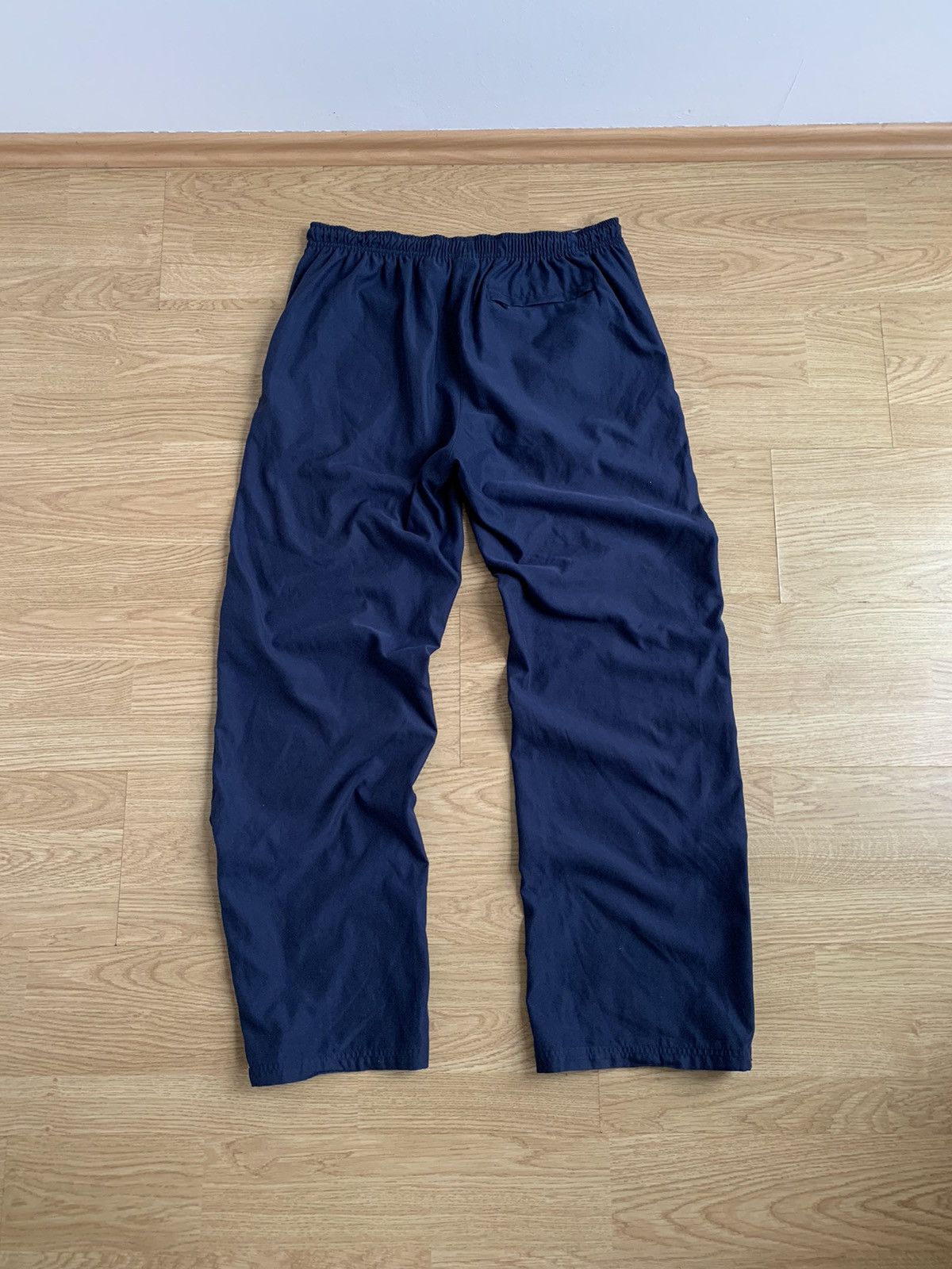 Nike × Vintage Vintage y2k Nike Navy Track Pants Swoosh Size US 32 / EU 48 - 3 Thumbnail