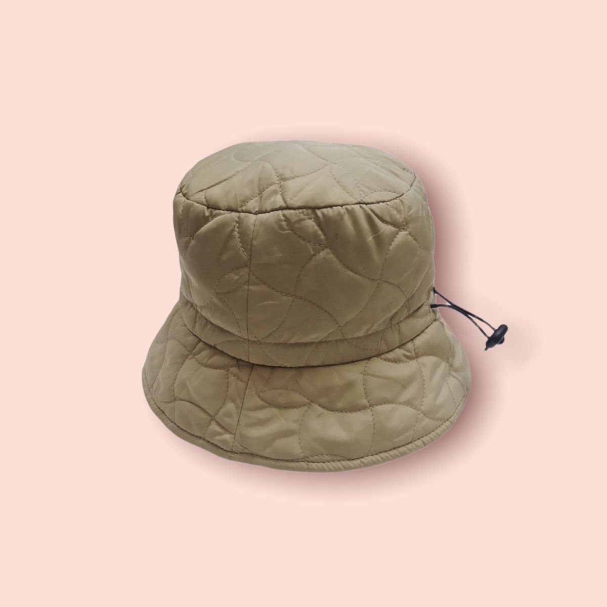 image of Individual Designer Vintage Puffer Bucket Hat Japan in Beige, Men's