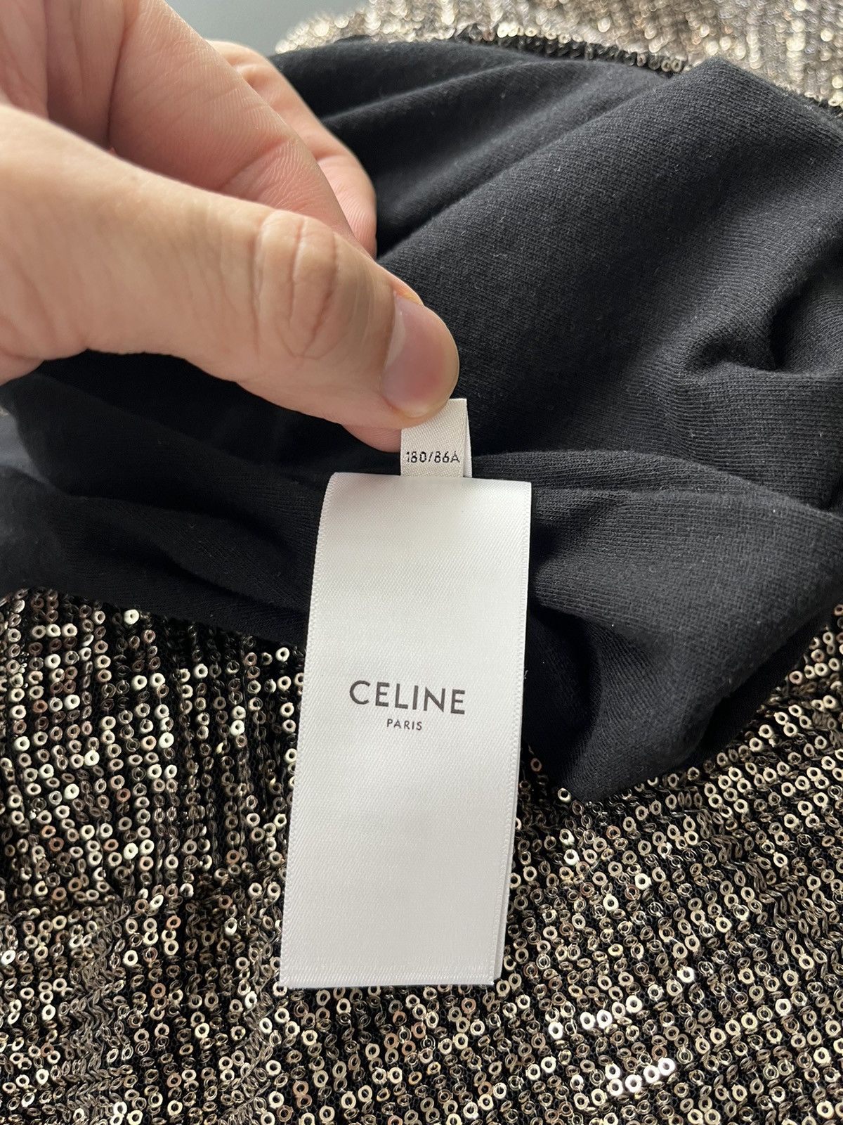 Celine × Hedi Slimane Brand New Celine Super Runway Glitter Shorts Size US 32 / EU 48 - 10 Thumbnail